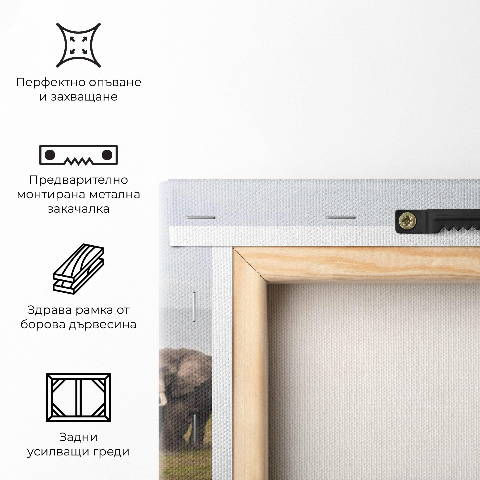 Картина на платно Elephant Landscape mockup 5