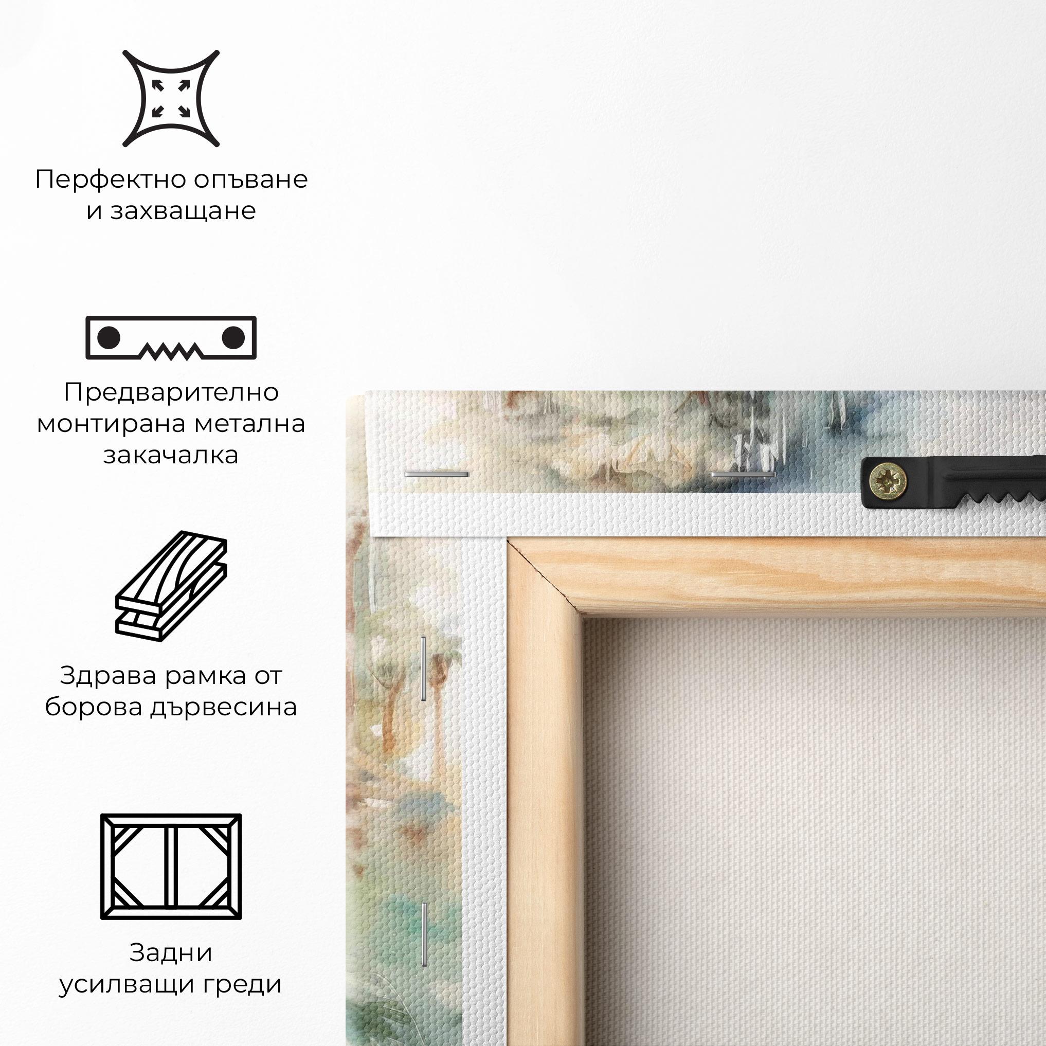 Картина на платно Wild Watercolor Elephant mockup 5