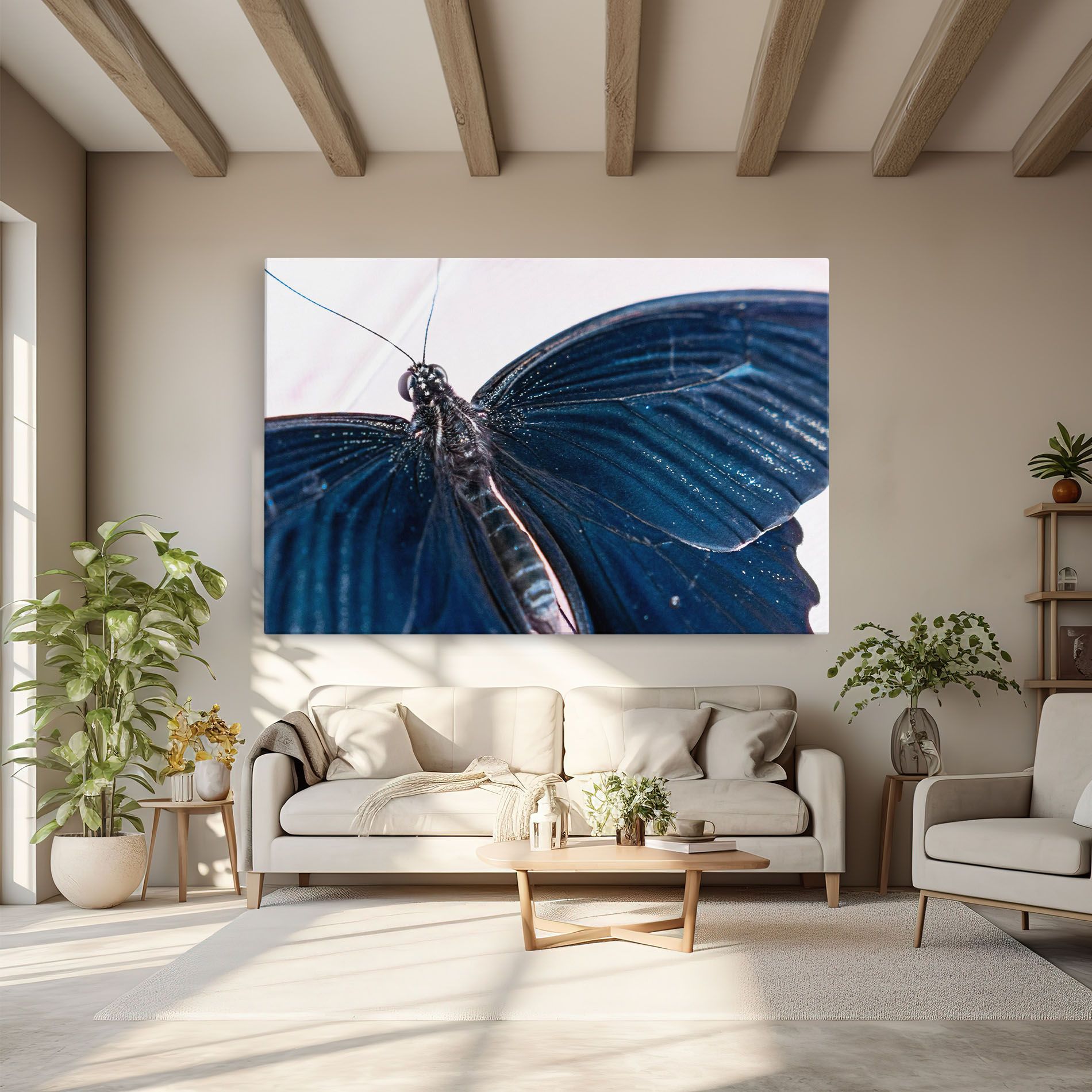 Blue Butterfly mockup 6