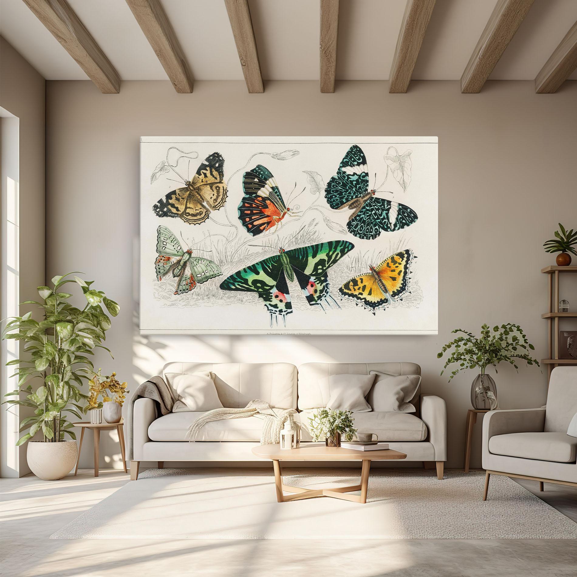 Картина на платно Butterfly Art mockup 6