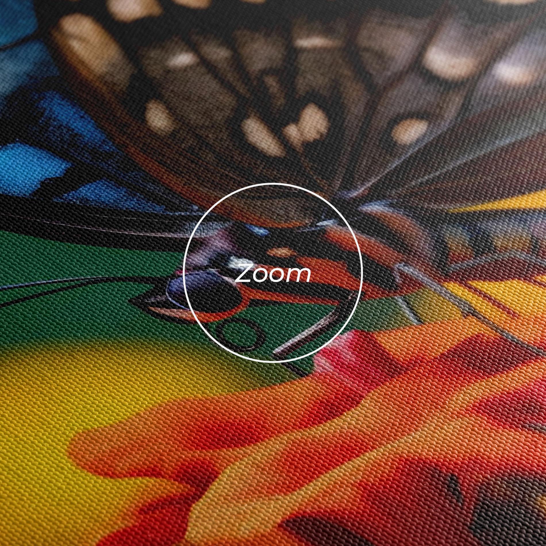 Картина на платно Blue Red Butterfly mockup 3