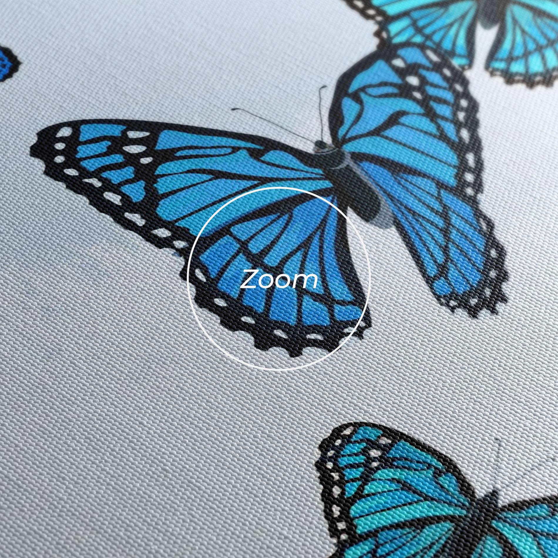 Картина на платно Blue Sky Butterfly mockup 3