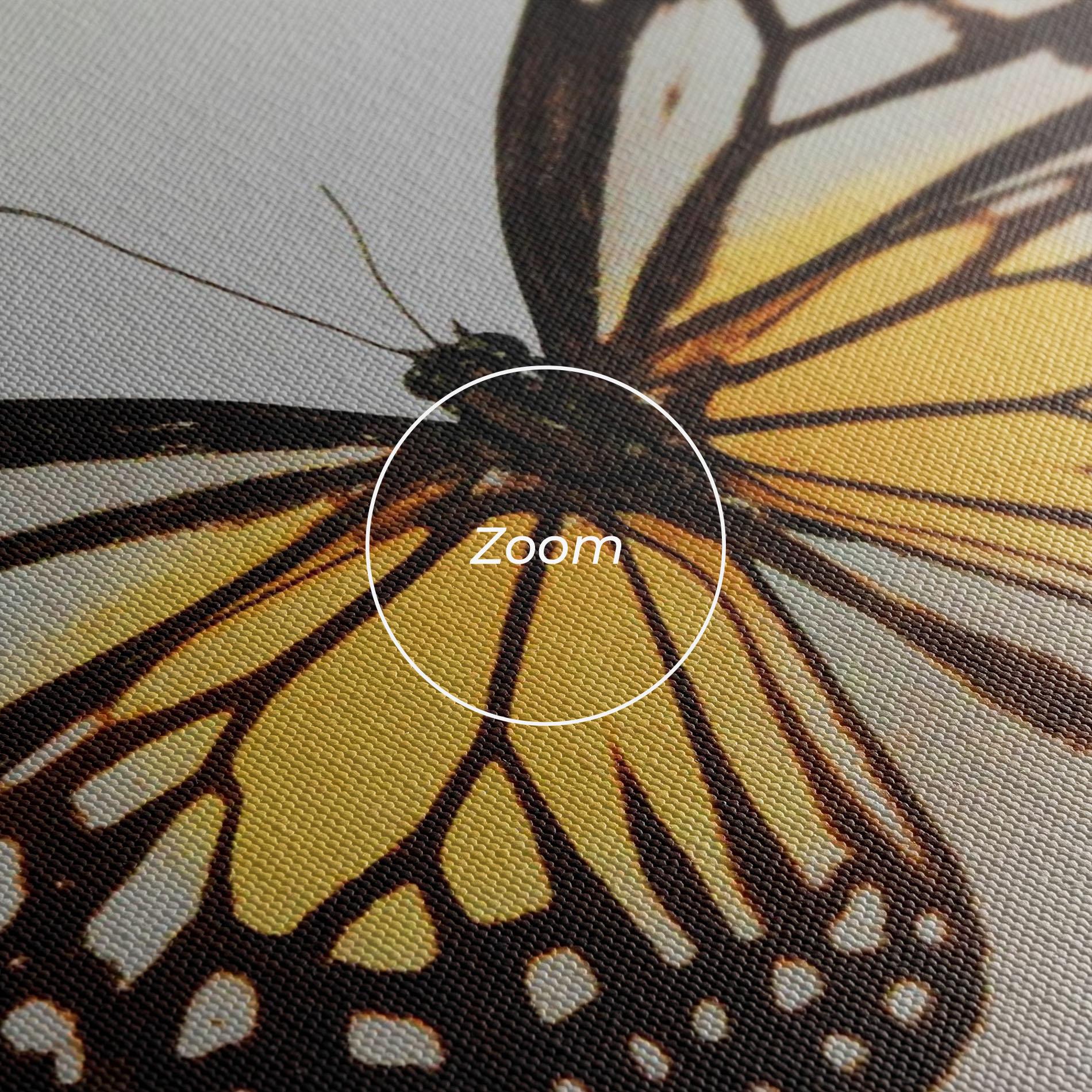 Картина на платно Butterfly On Grey mockup 3