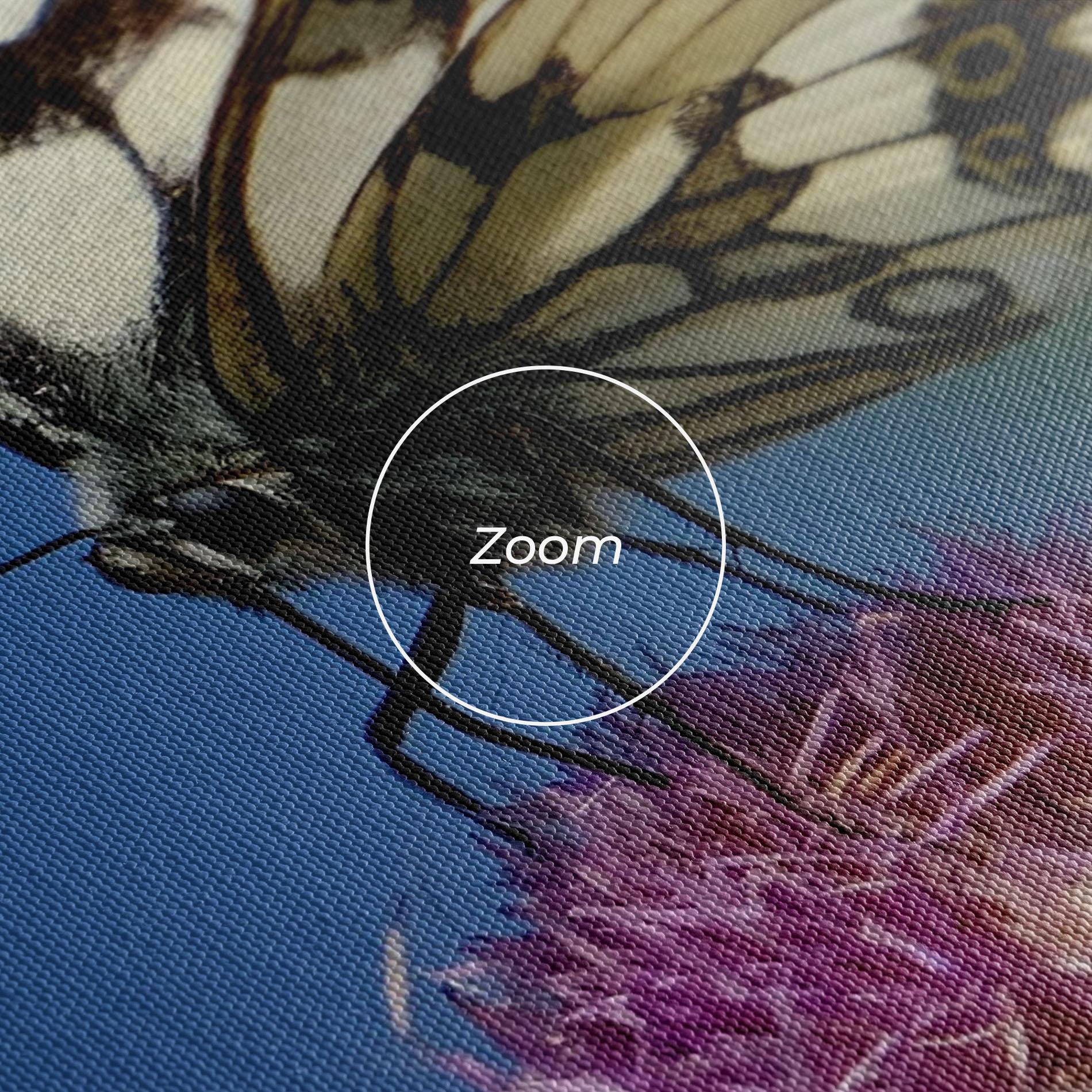 Картина на платно Grey White Butterfly mockup 3