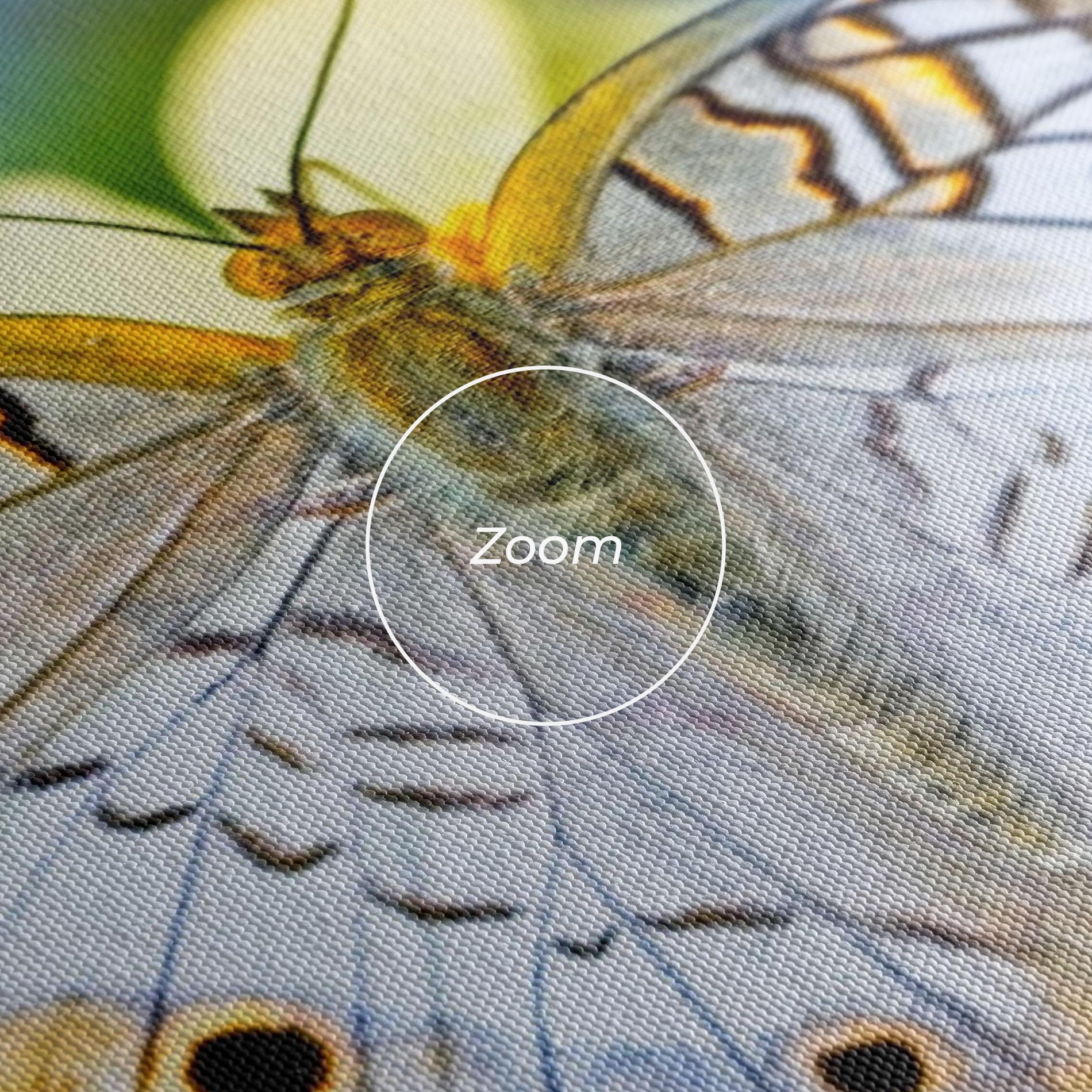 Картина на платно Yellow Grey Butterfly mockup 3