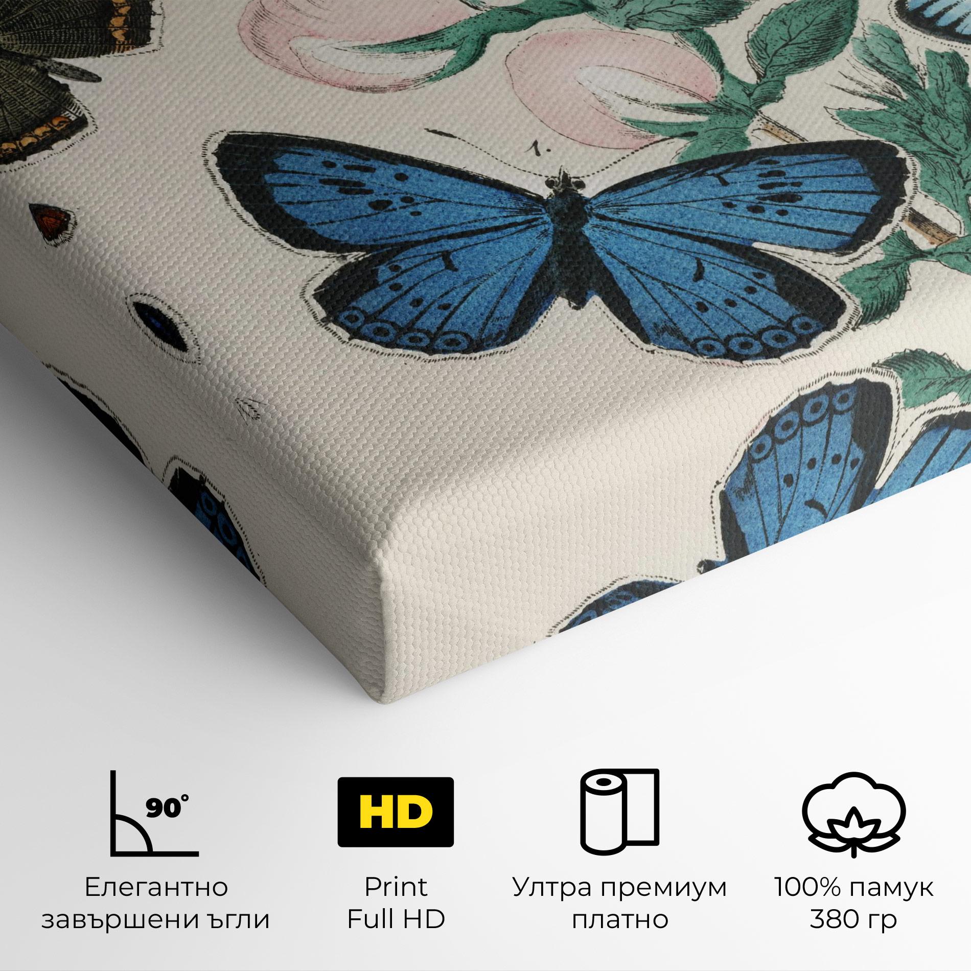 Картина на платно Moving Butterflies mockup 4