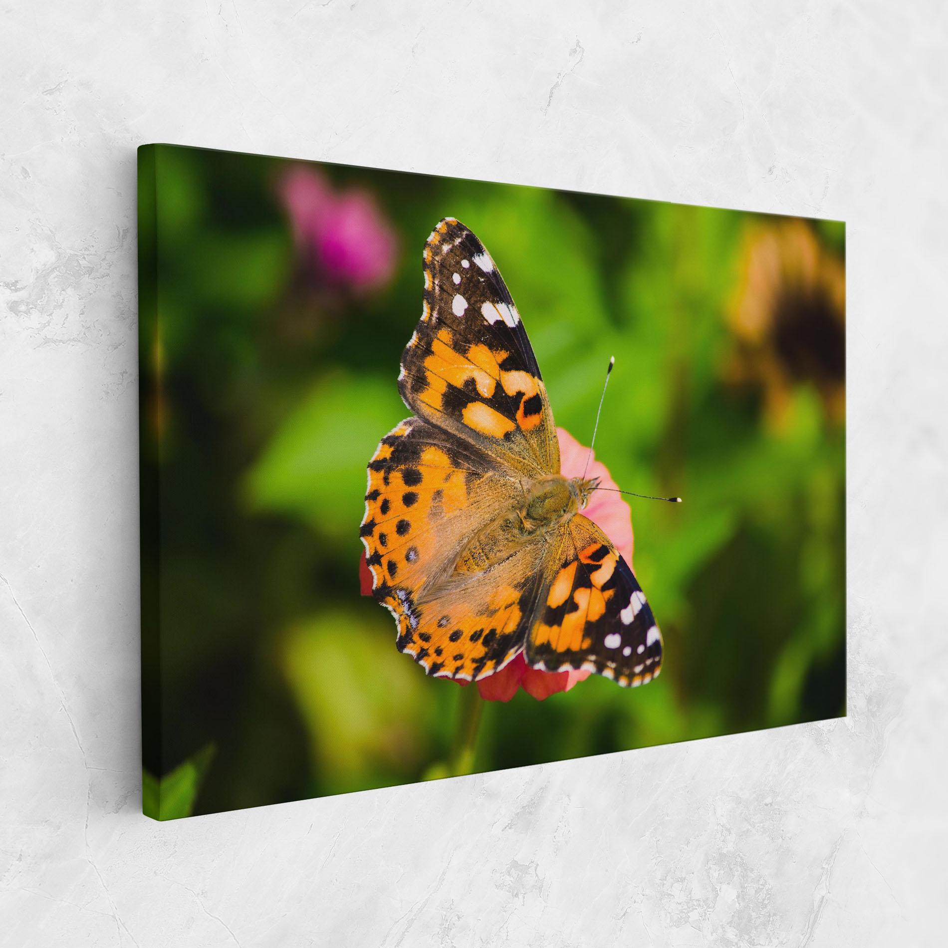 Картина на платно Butterfly On Flower mockup 1