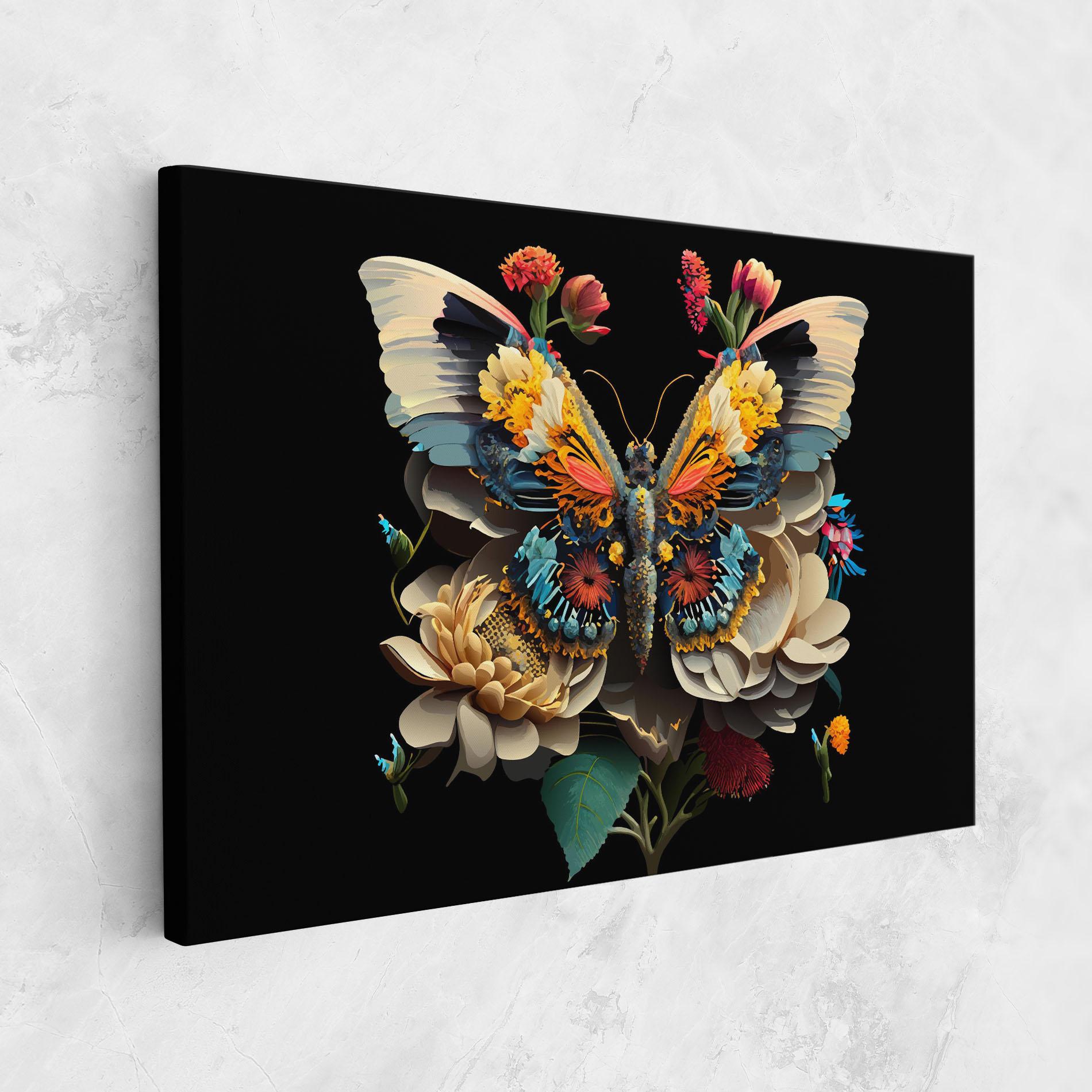 Картина на платно Colorful Butterfly mockup 1