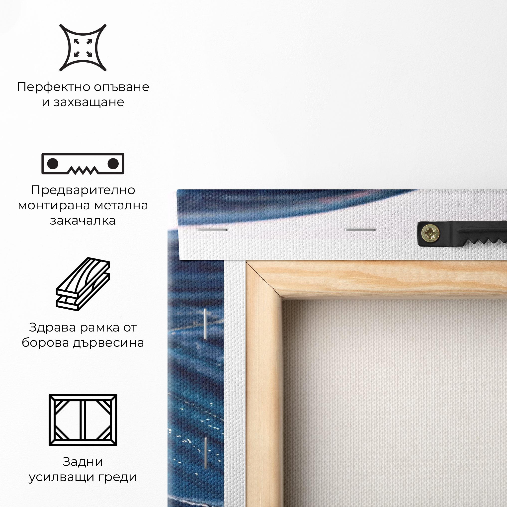 Картина на платно Blue Butterfly mockup 5