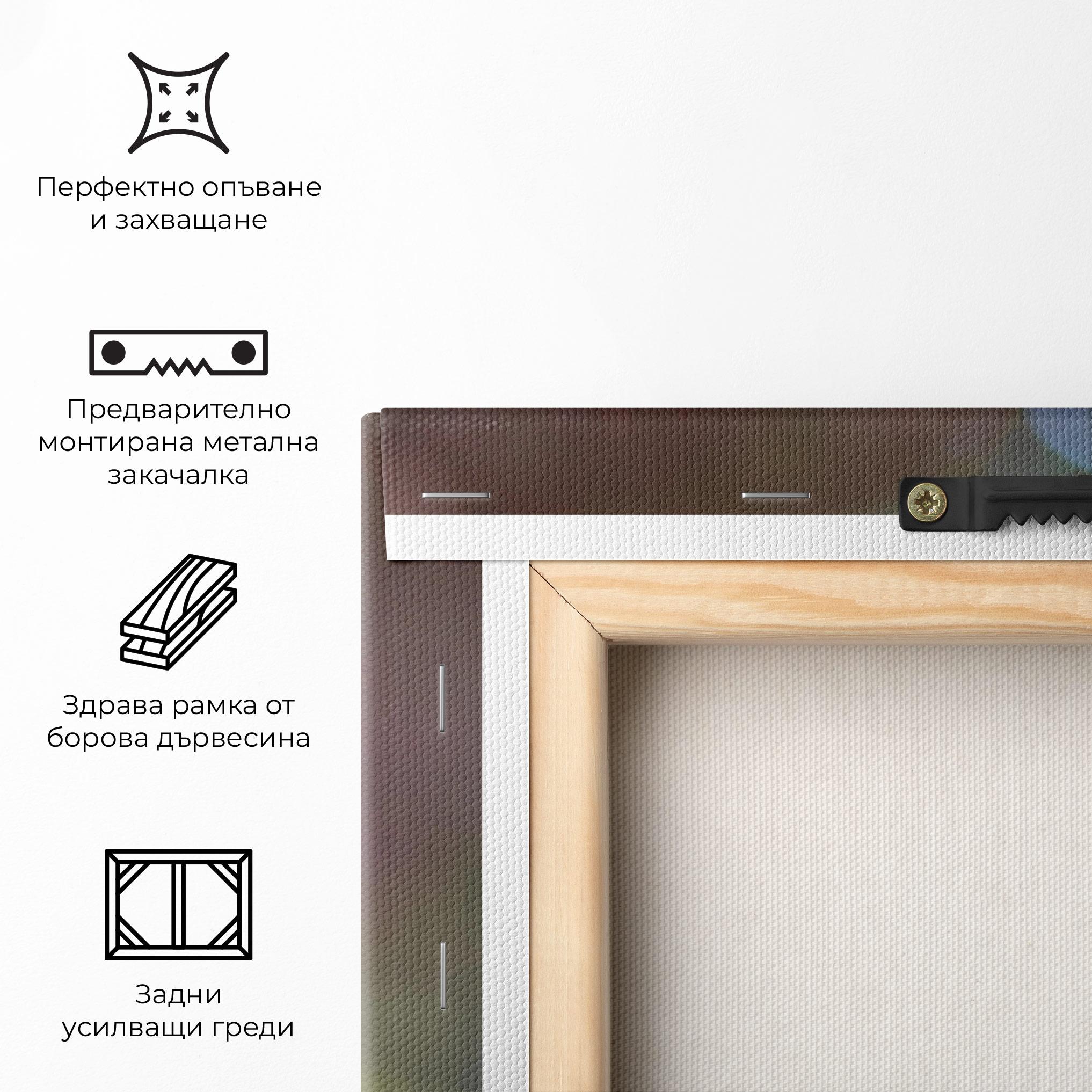 Картина на платно Dark Purple Butterfly mockup 5