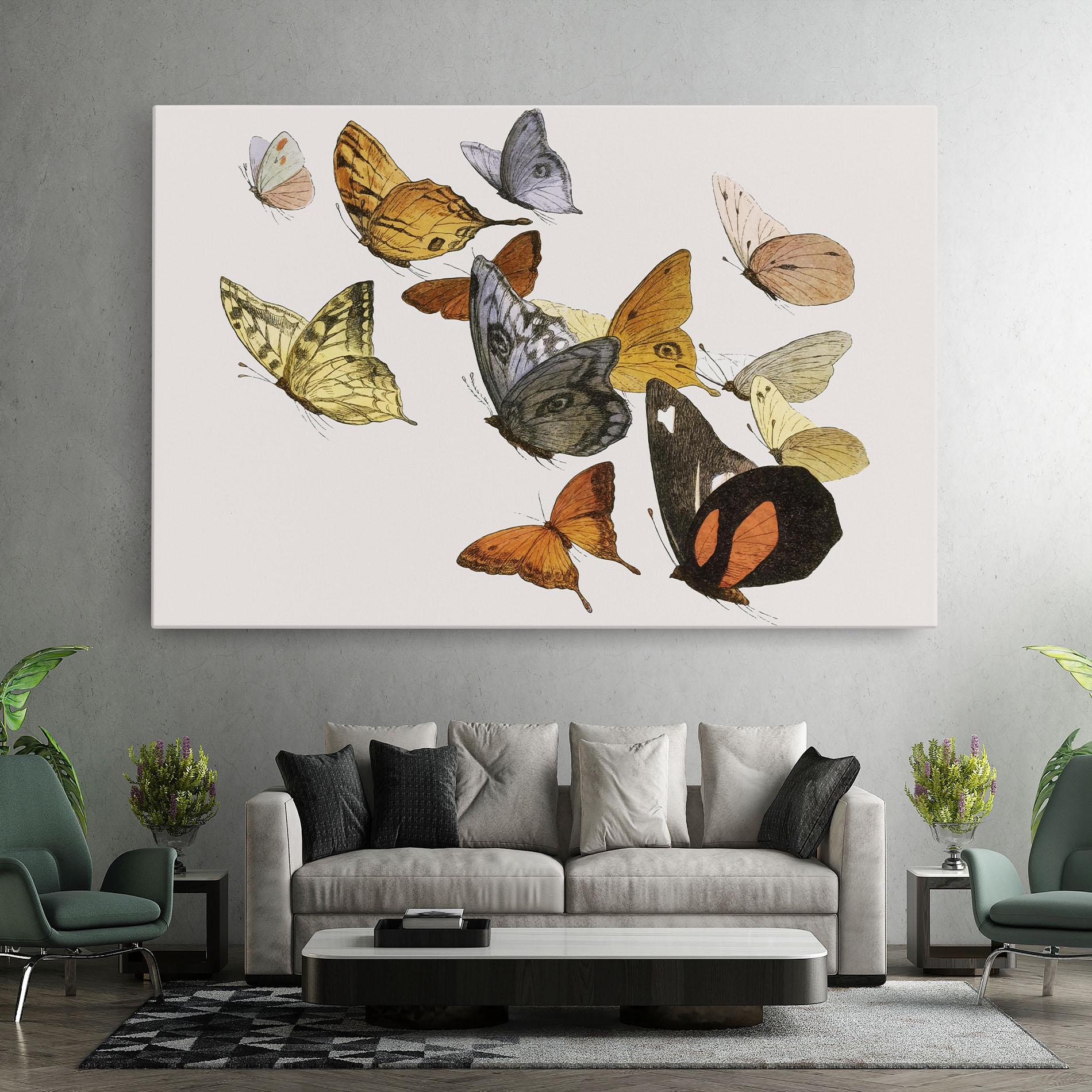 Картина на платно Butterfly Floating mockup 7