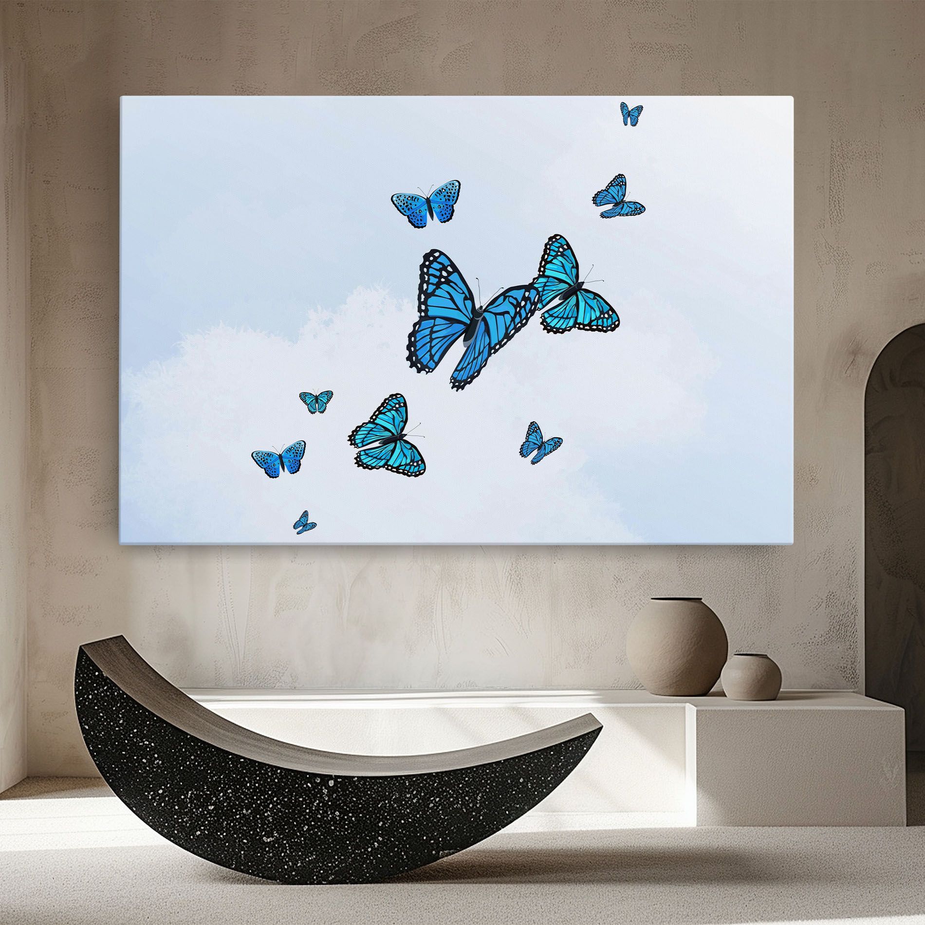 Blue Sky Butterfly mockup 8