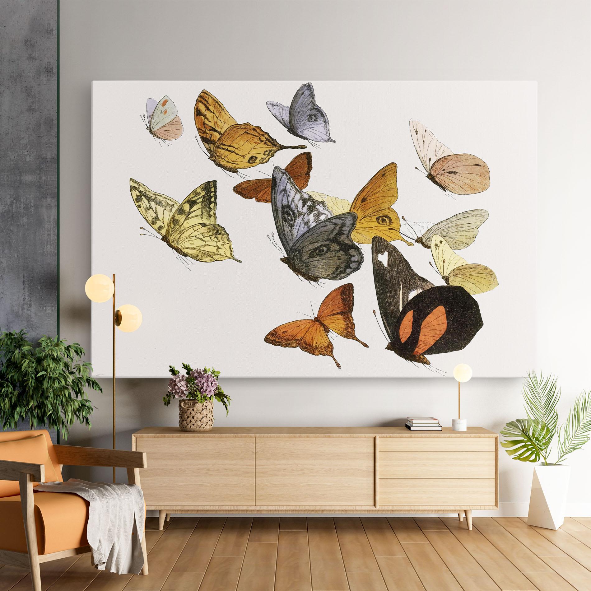 Картина на платно Butterfly Floating mockup 9