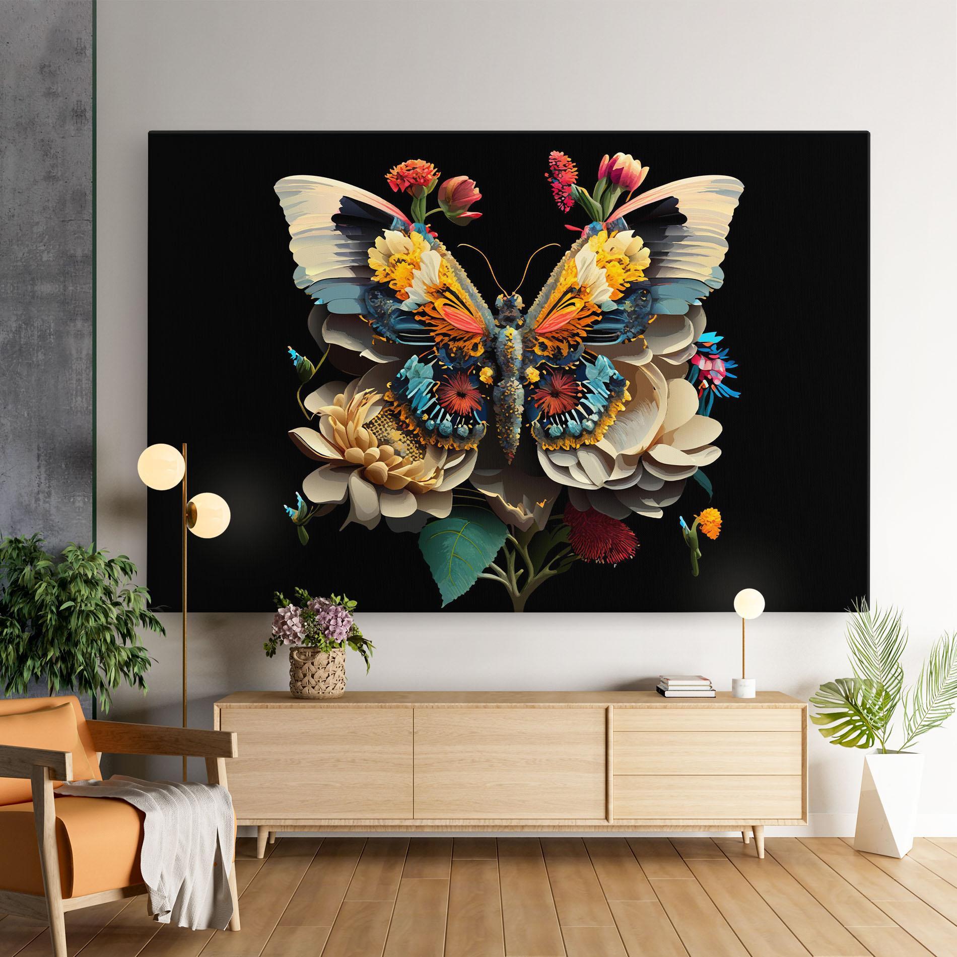 Картина на платно Colorful Butterfly mockup 9