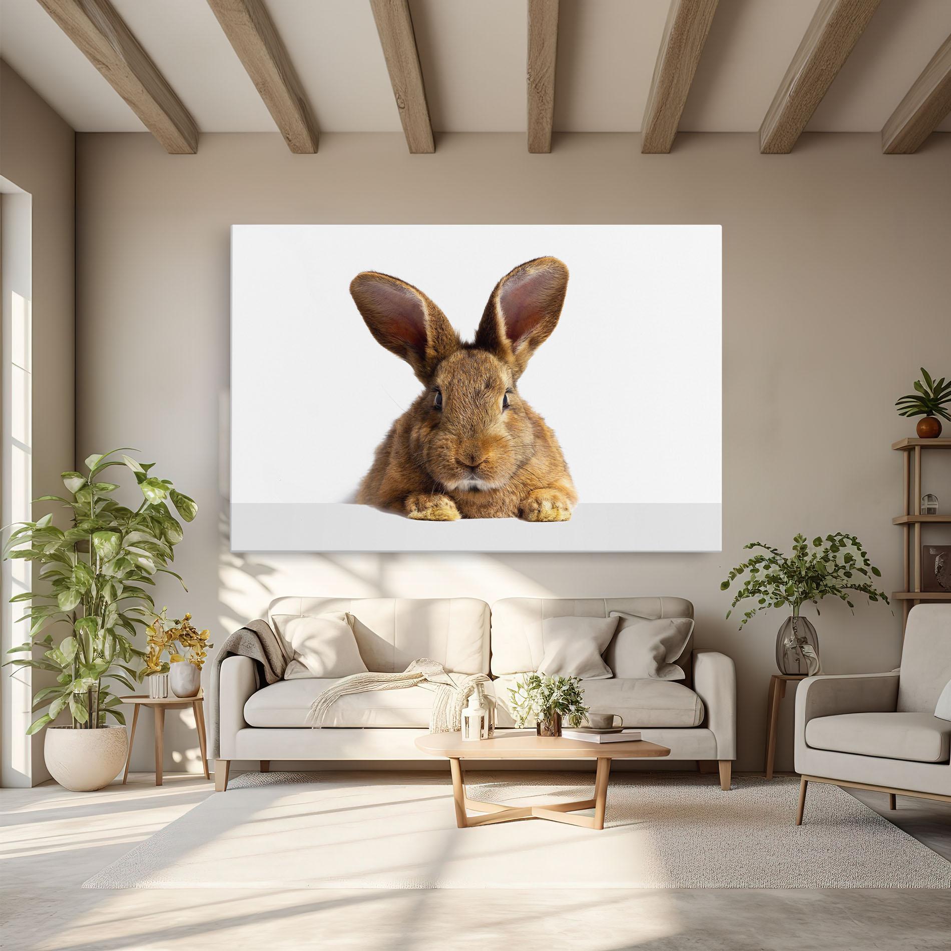 Картина на платно Brown Cute Bunny mockup 6