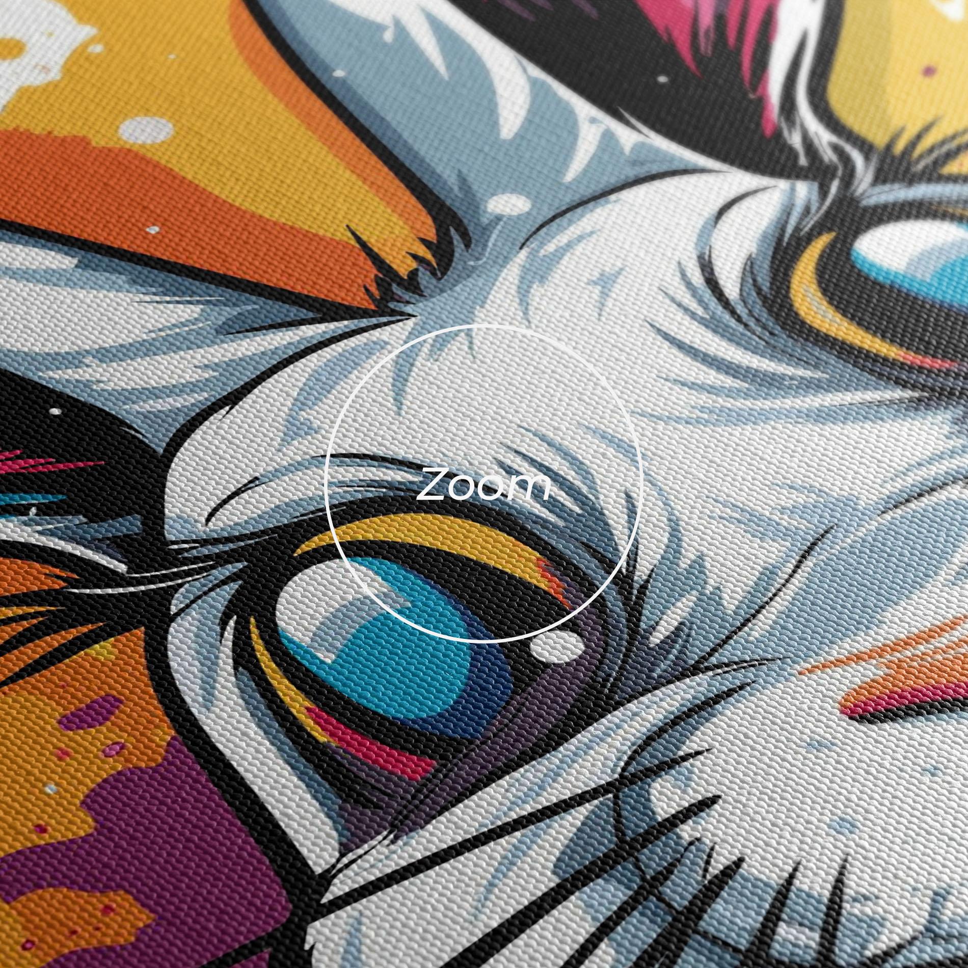 Картина на платно Crazy Bunny mockup 3