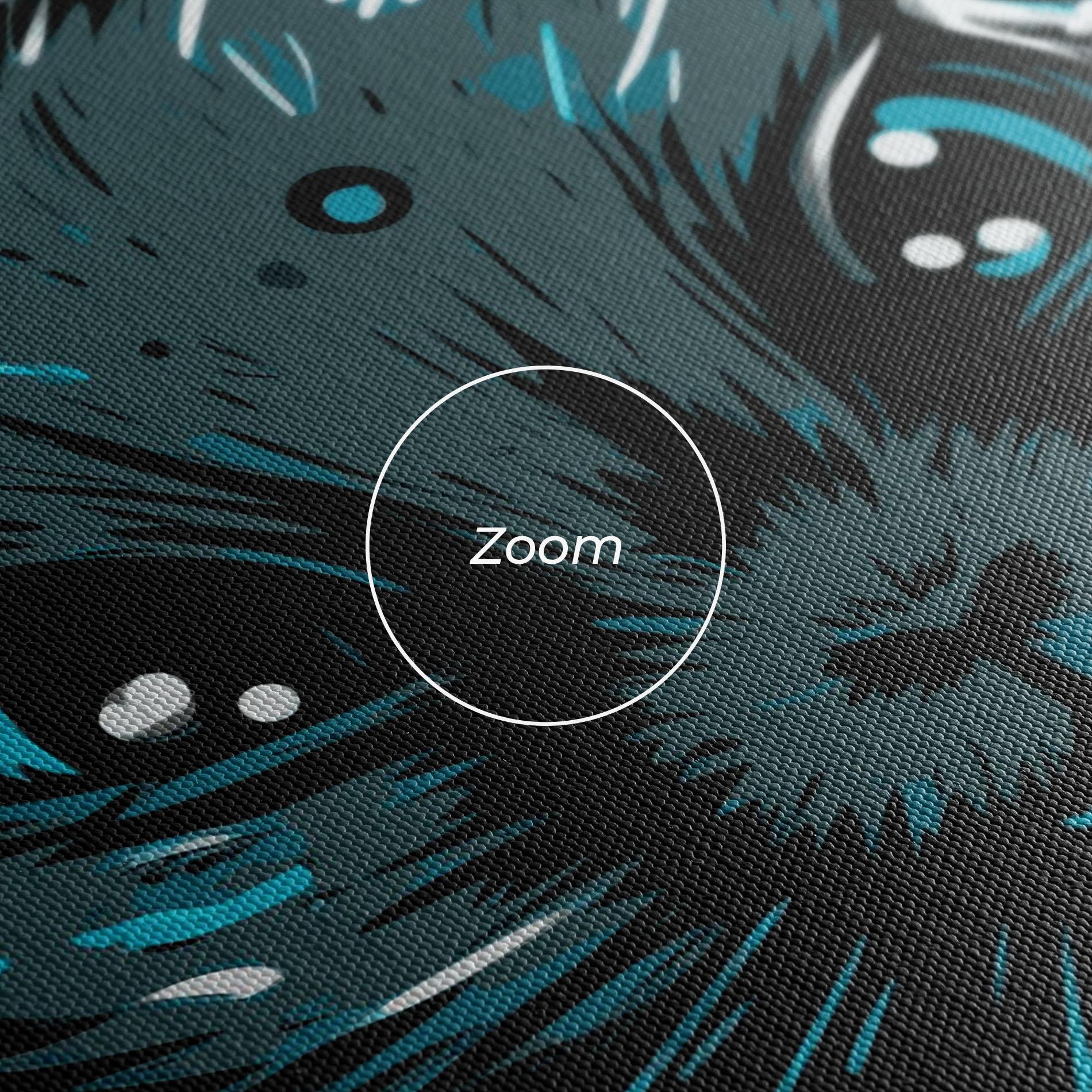 Картина на платно Grey Blue Bunny mockup 3