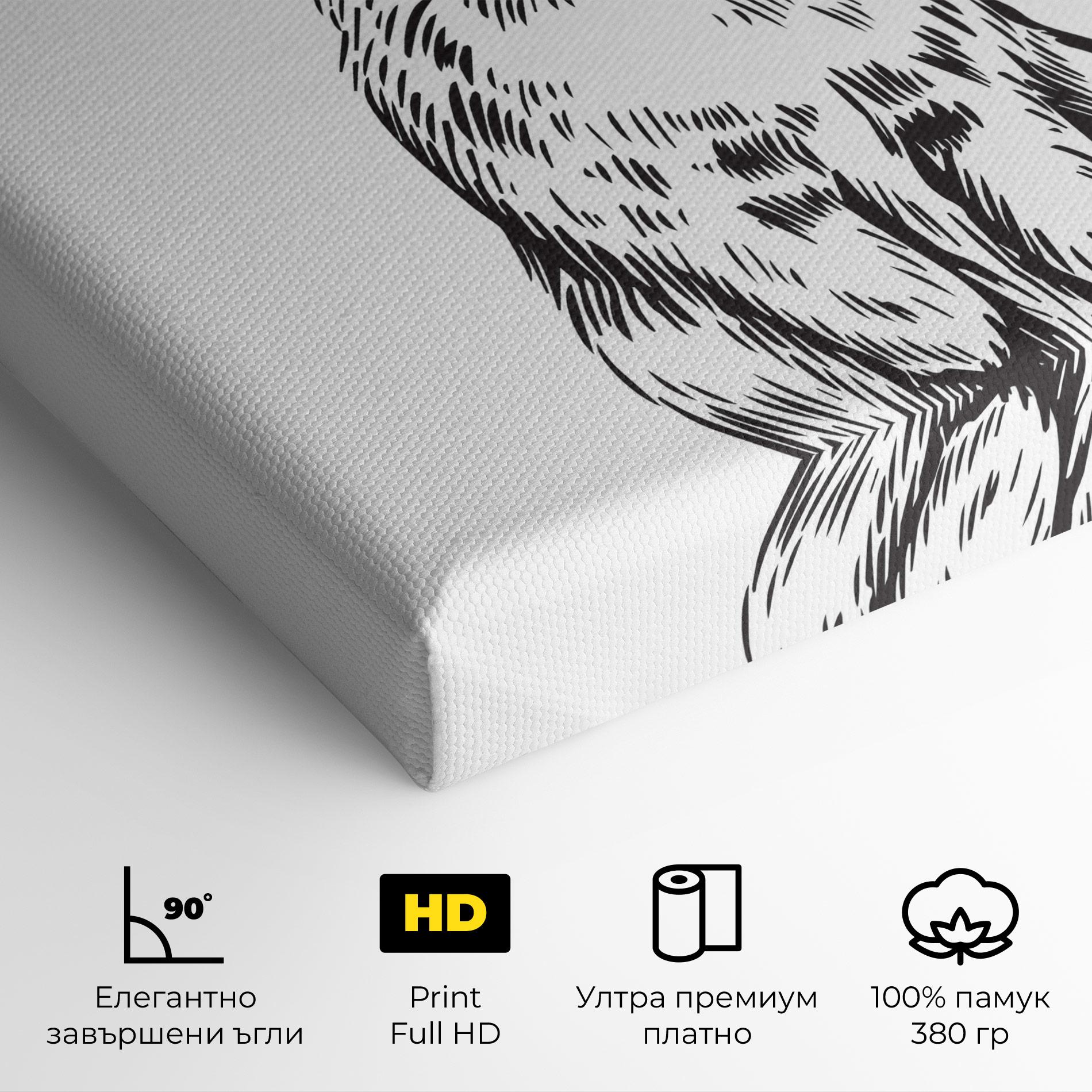 Картина на платно Cute Bunny mockup 4