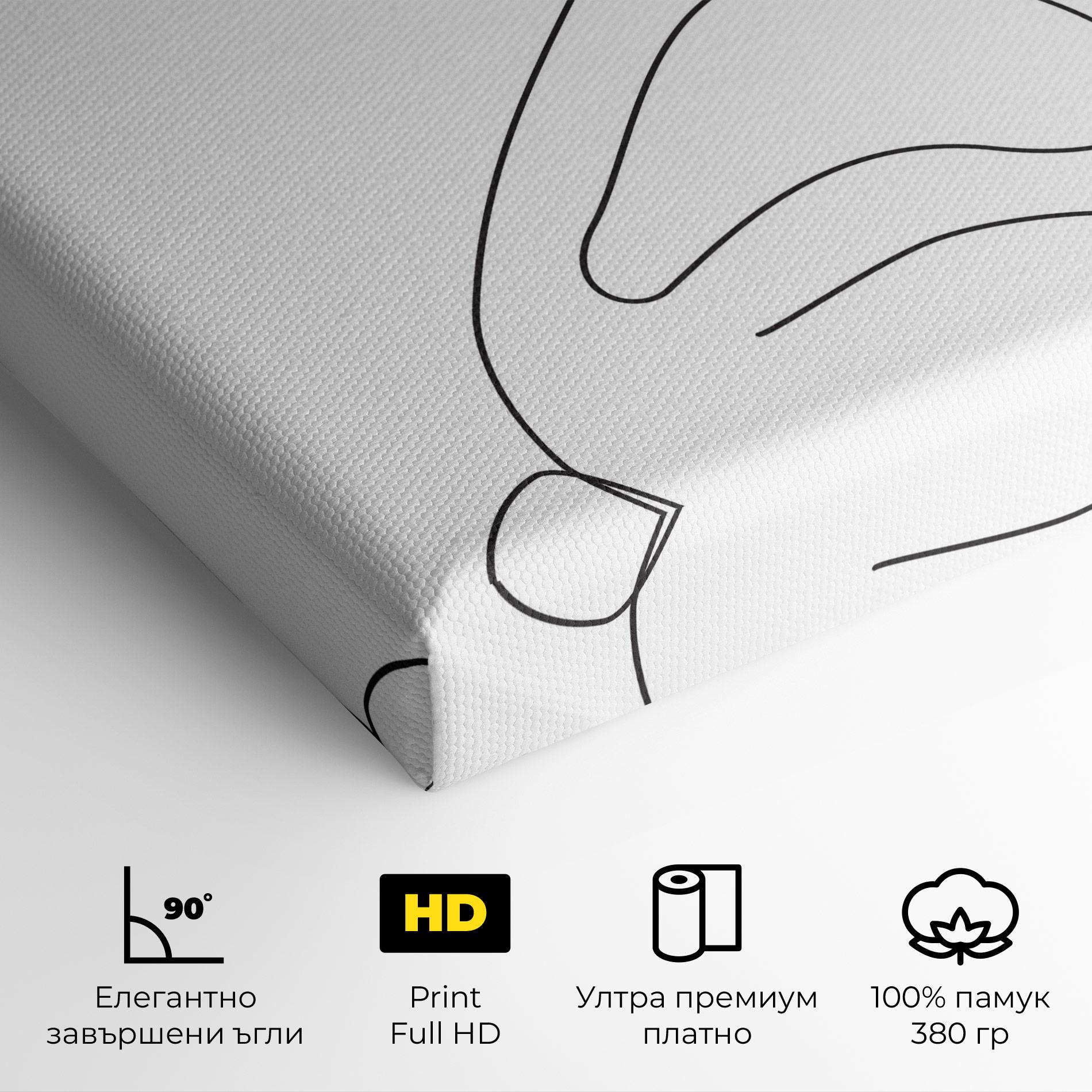 Картина на платно Cute Rabbit mockup 4