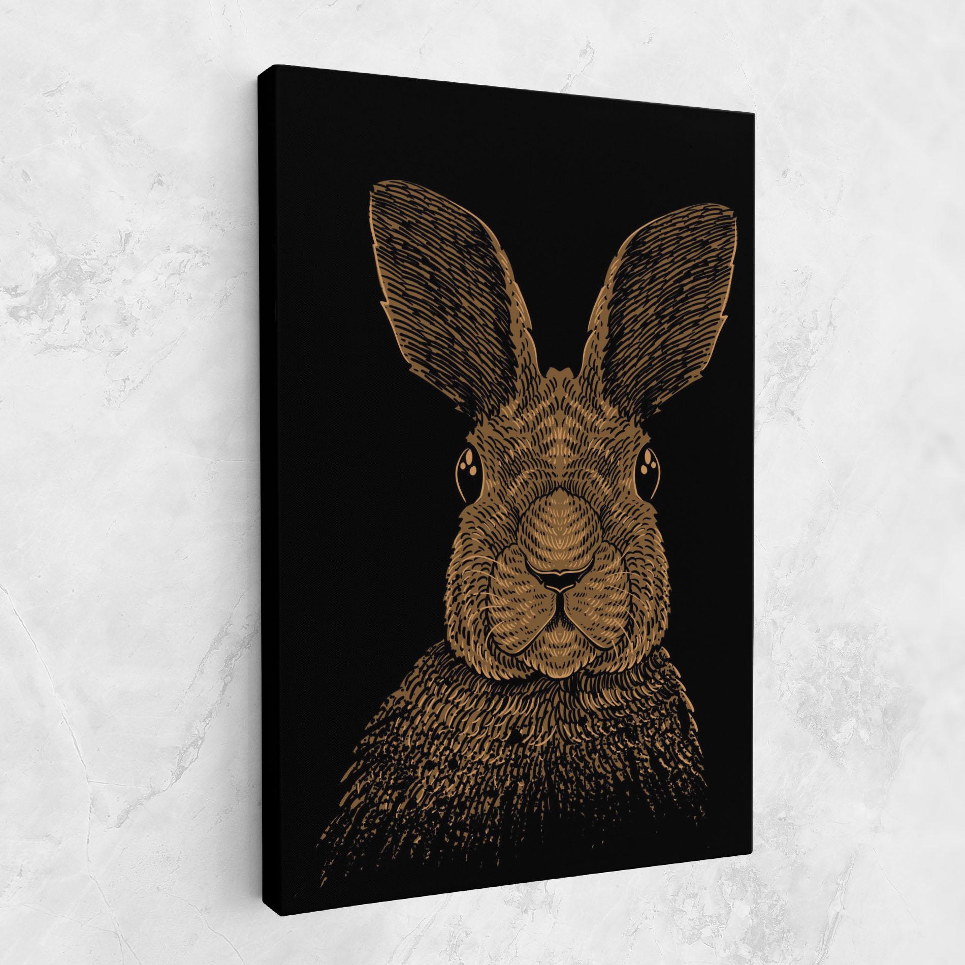 Картина на платно Brown Bunny mockup 1