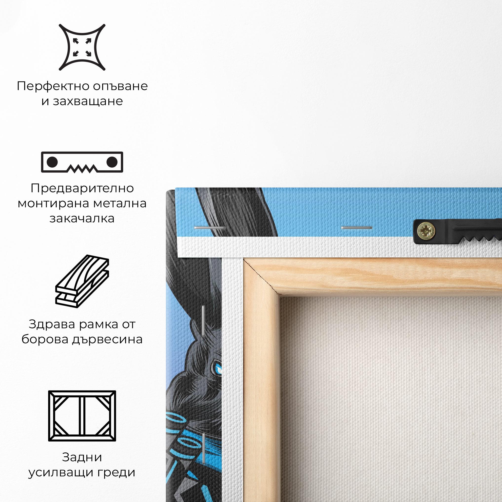 Картина на платно Bunny Bear mockup 5