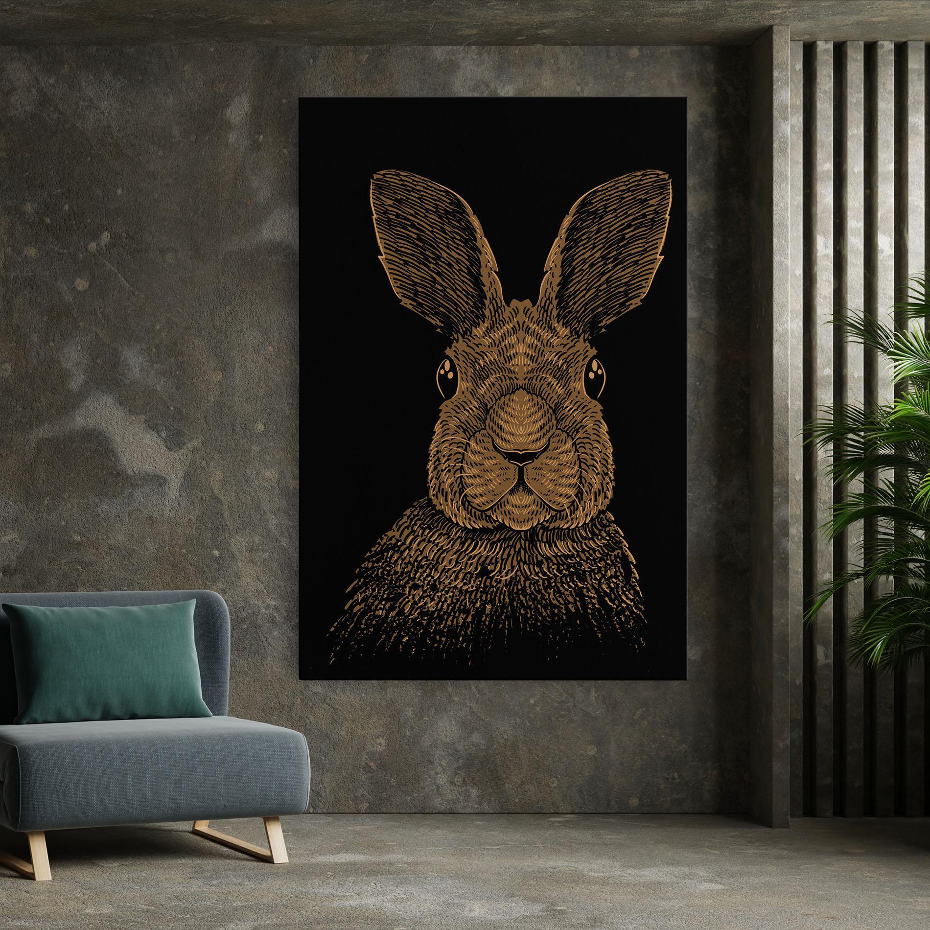 Картина на платно Brown Bunny mockup 7