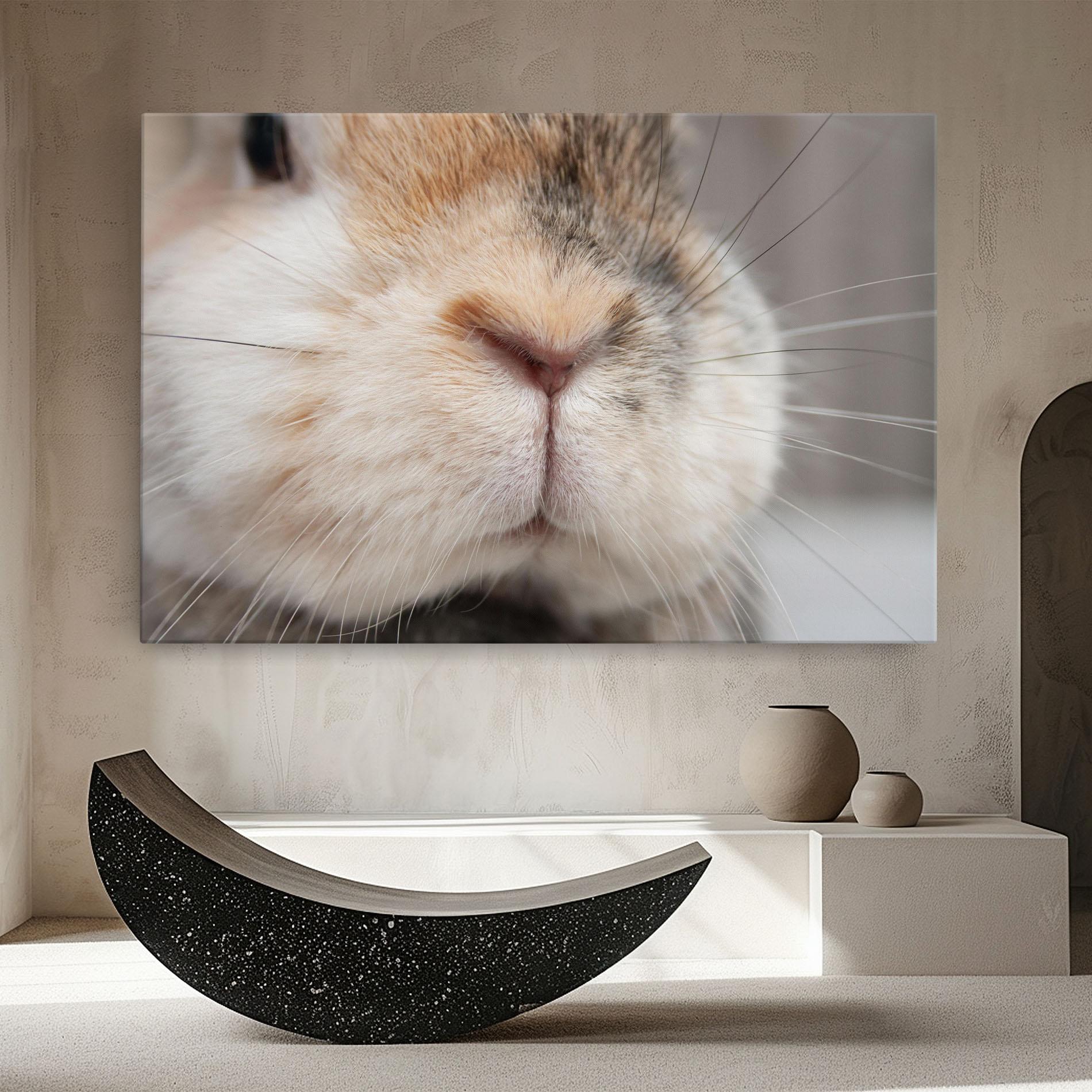 Картина на платно Close Up Bunny mockup 8