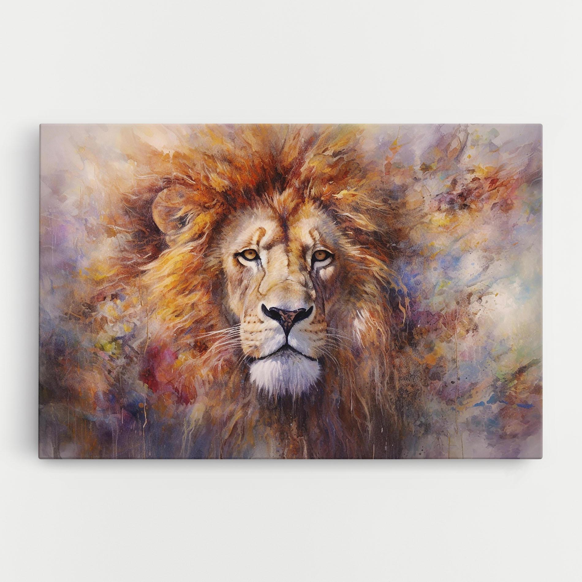 Картина на платно Abstract Lion Head mockup 0