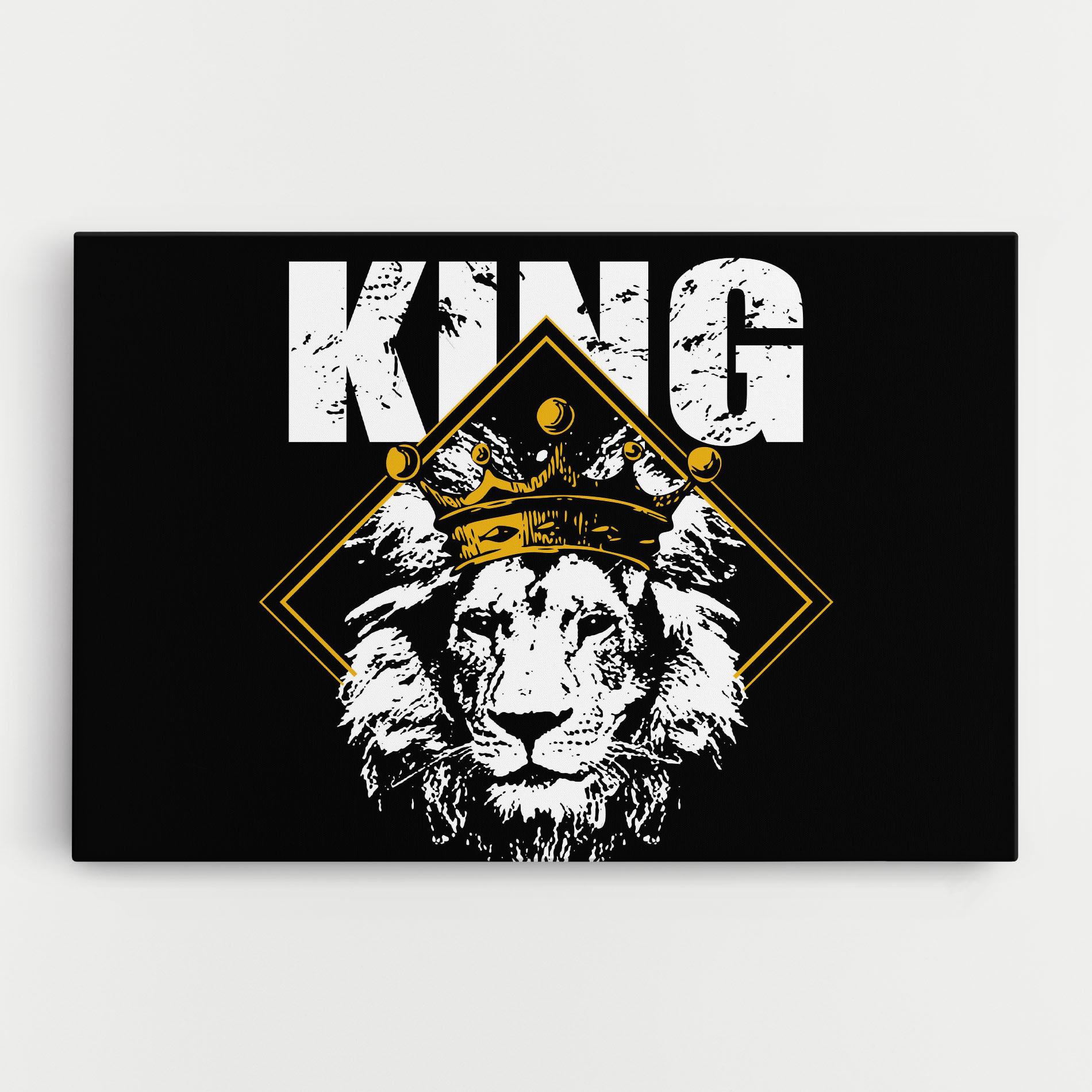 Картина на платно Jungle King mockup 0