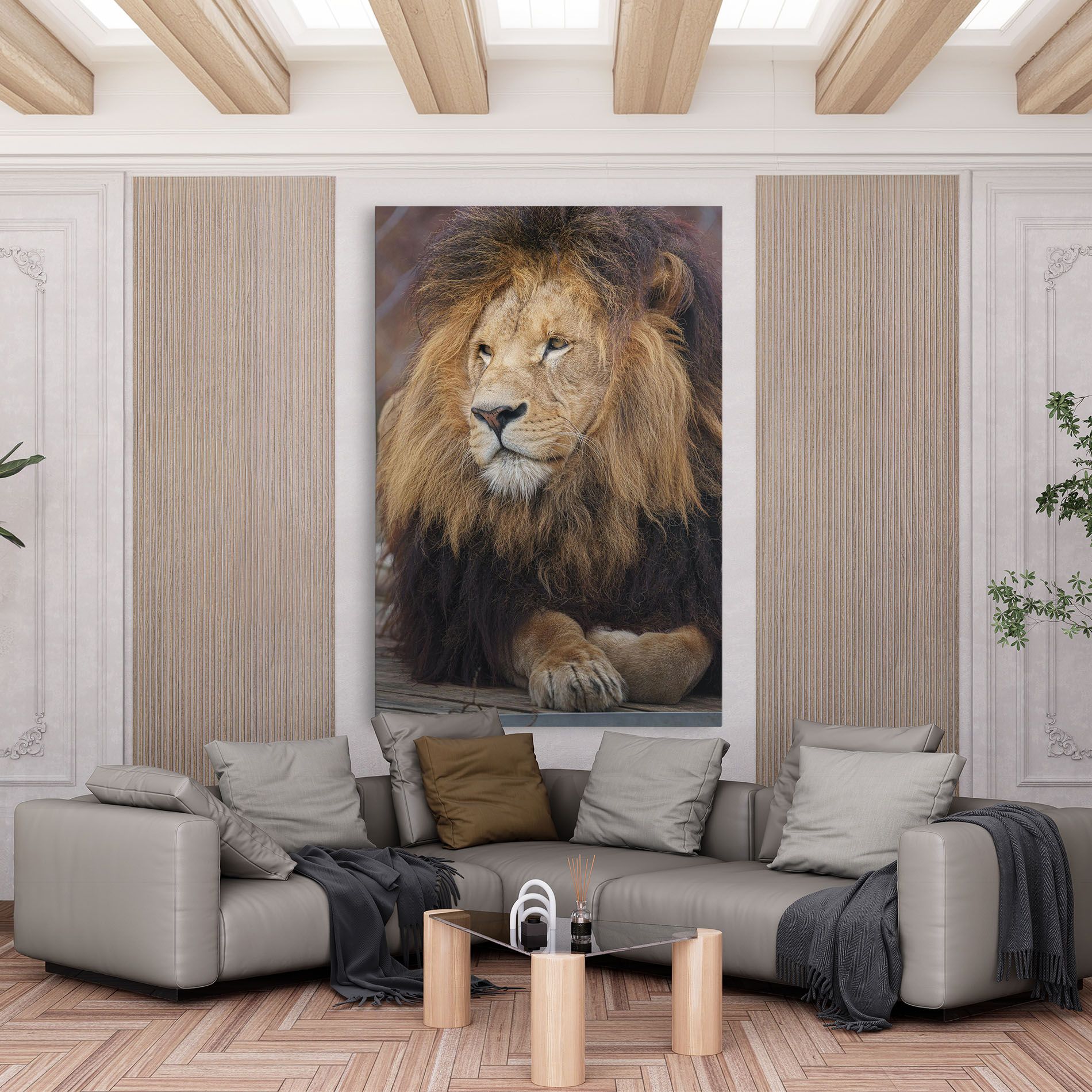 Lion Chilling mockup 6