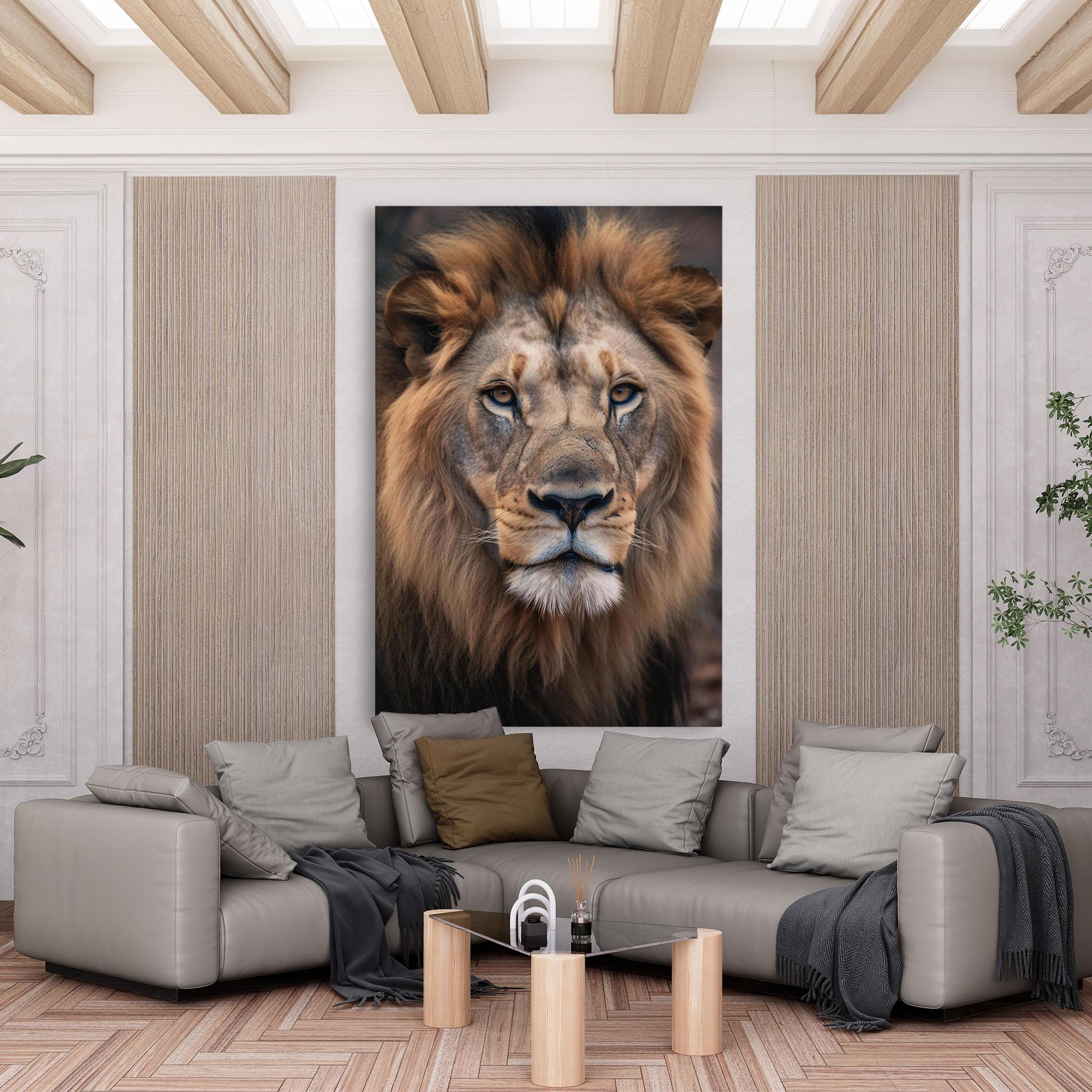 Картина на платно Wild Lion View mockup 6