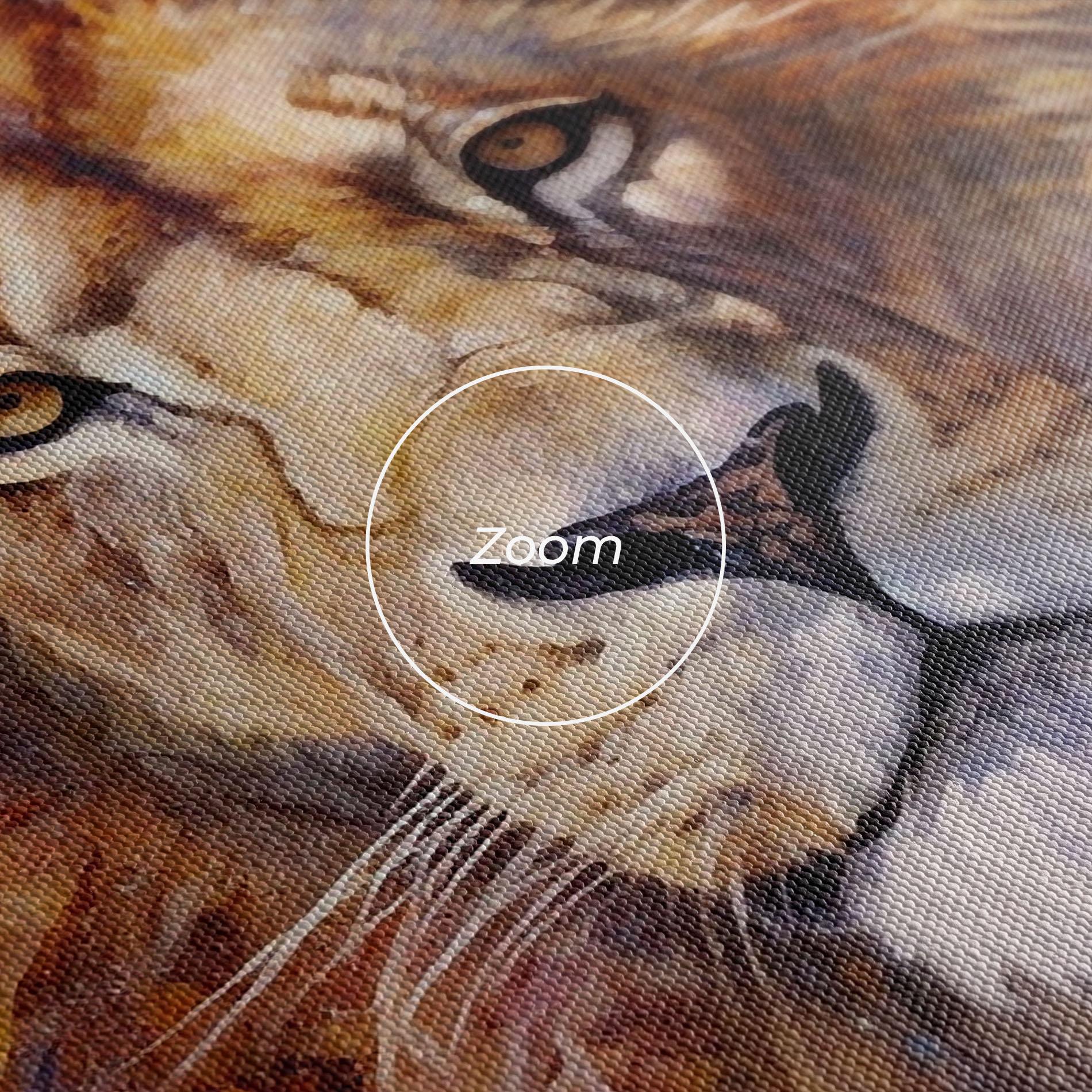 Картина на платно Abstract Lion Head mockup 3