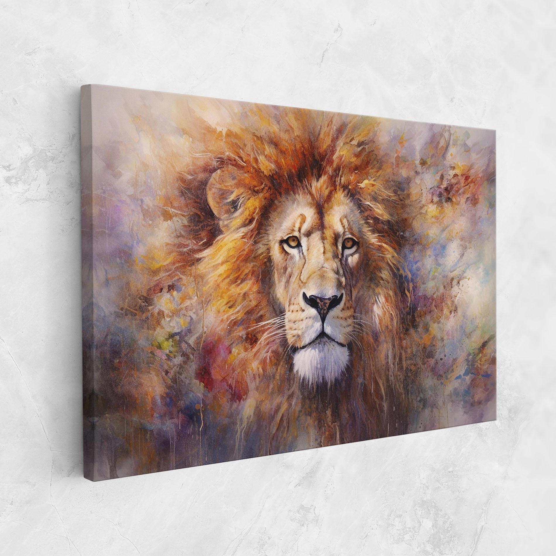 Картина на платно Abstract Lion Head mockup 1