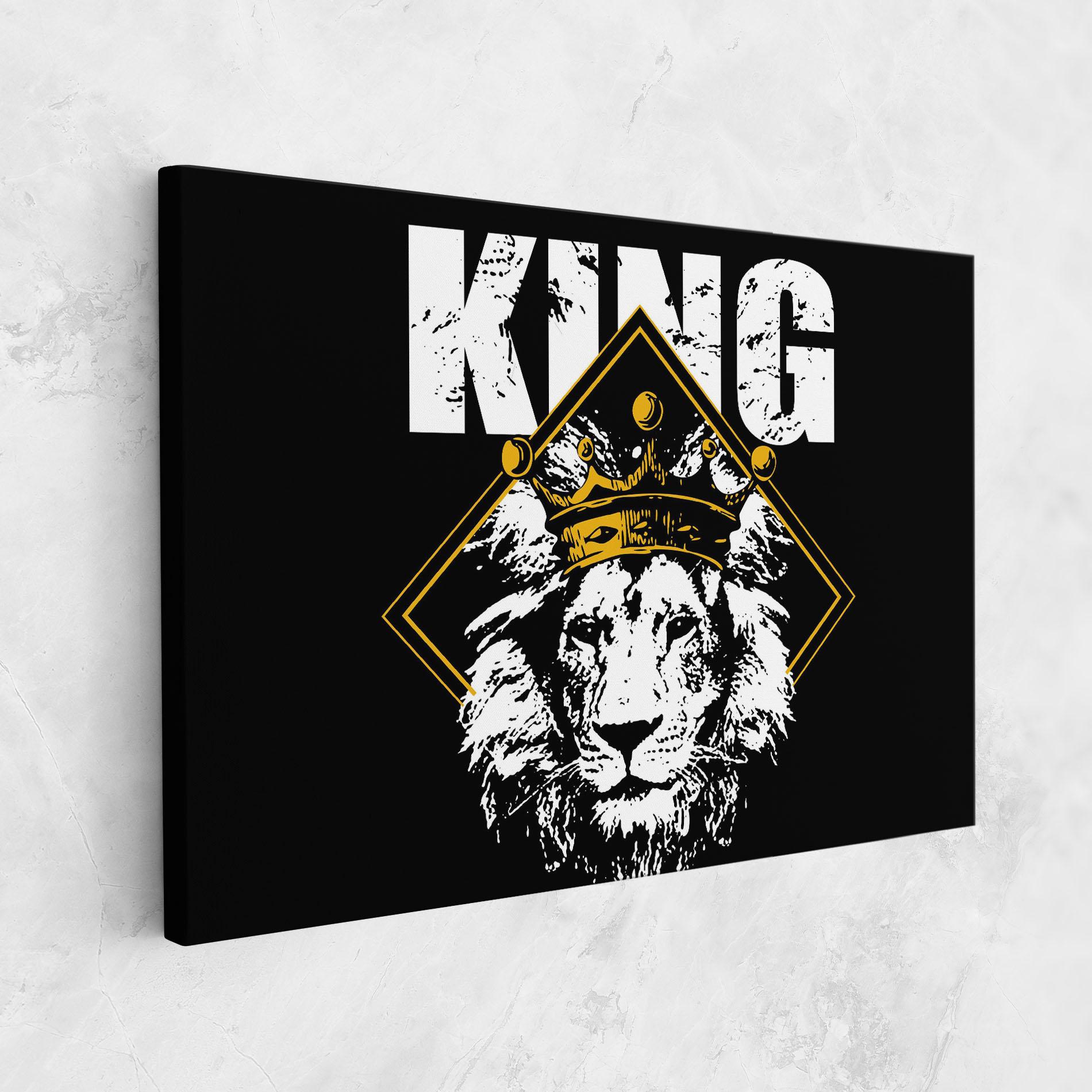 Картина на платно Jungle King mockup 1