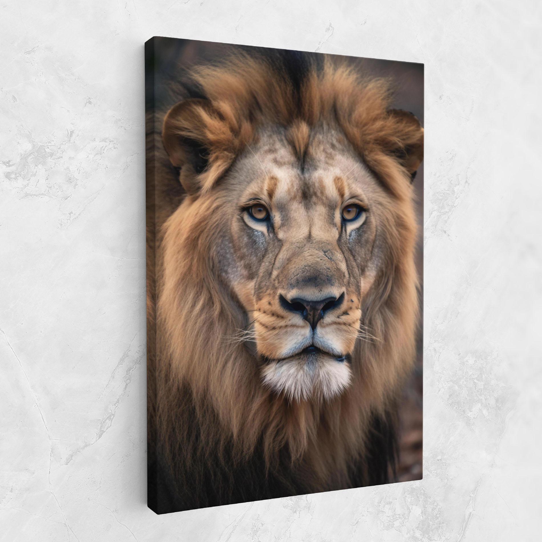 Картина на платно Wild Lion View mockup 1