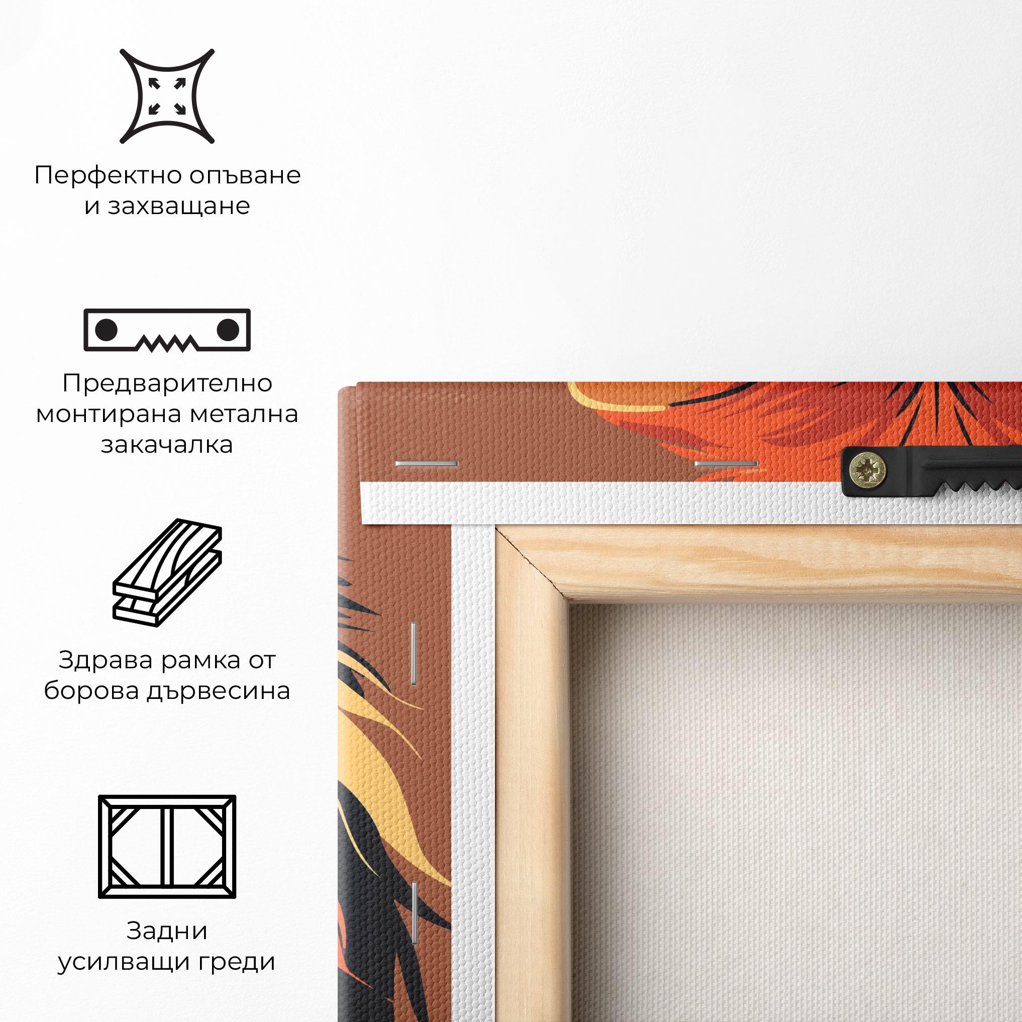 Картина на платно African Lion mockup 5