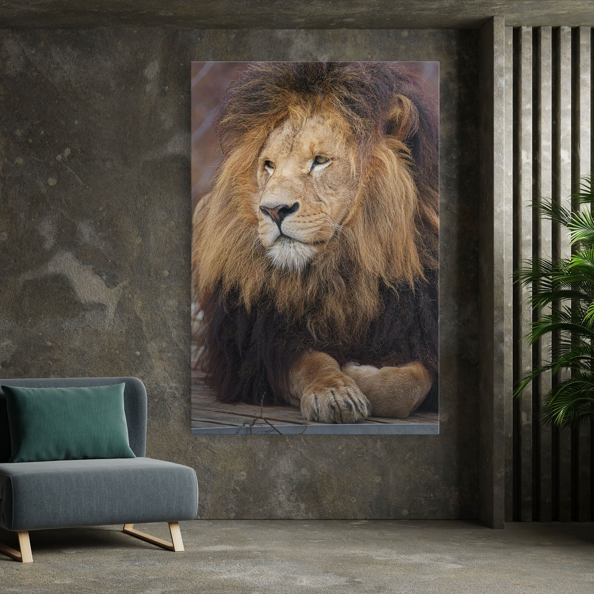 Lion Chilling mockup 7