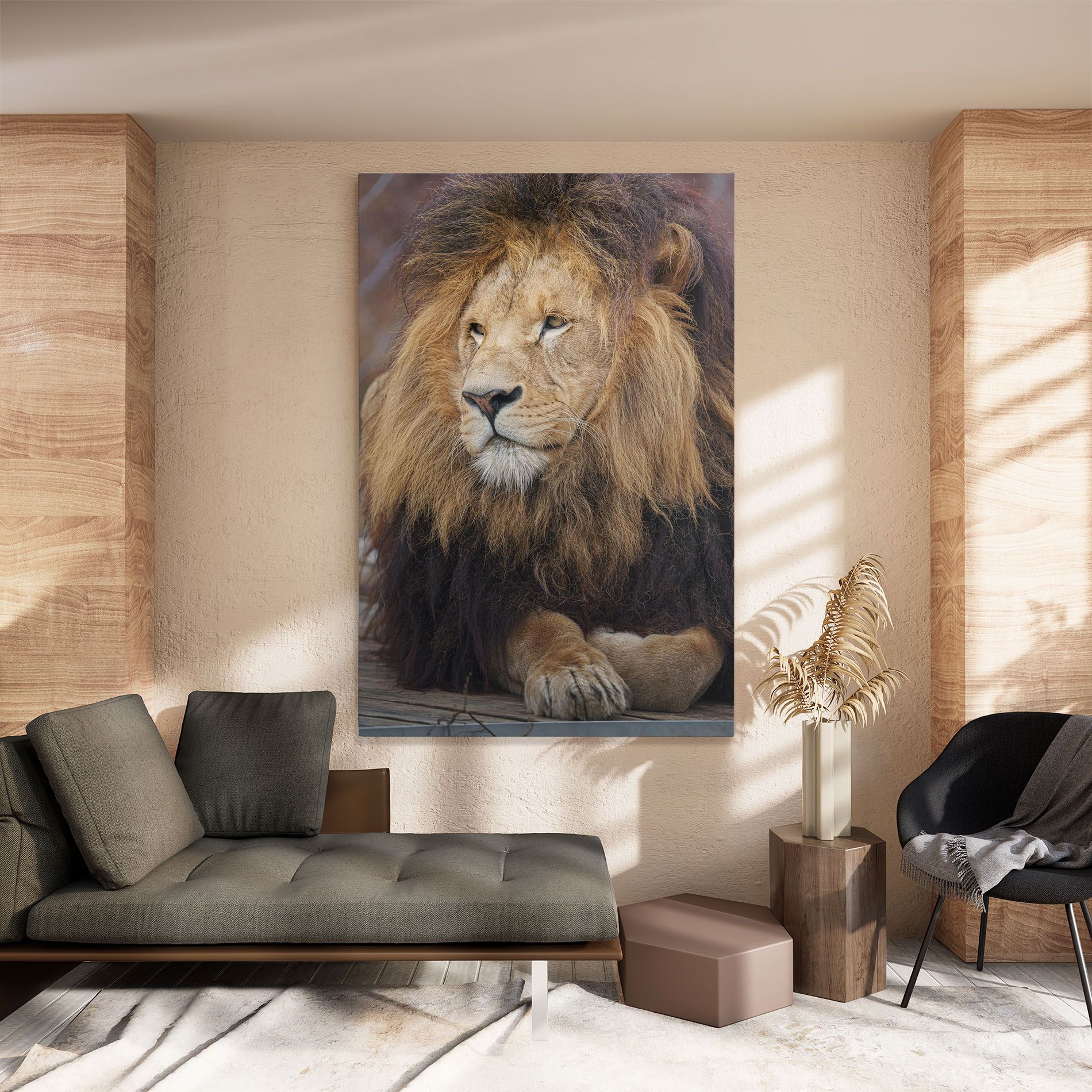 Lion Chilling mockup 8