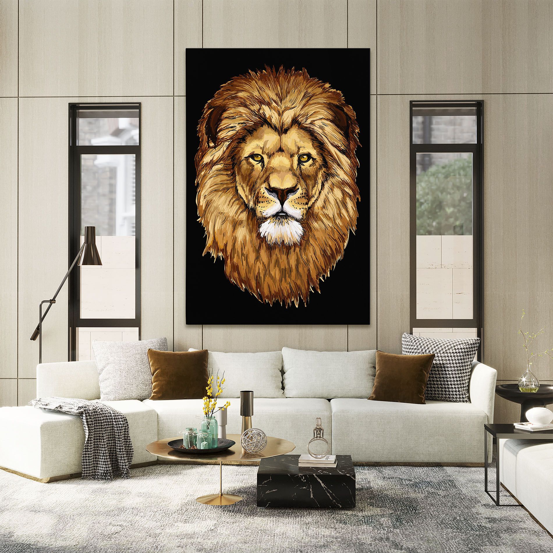 Lion Head mockup 2