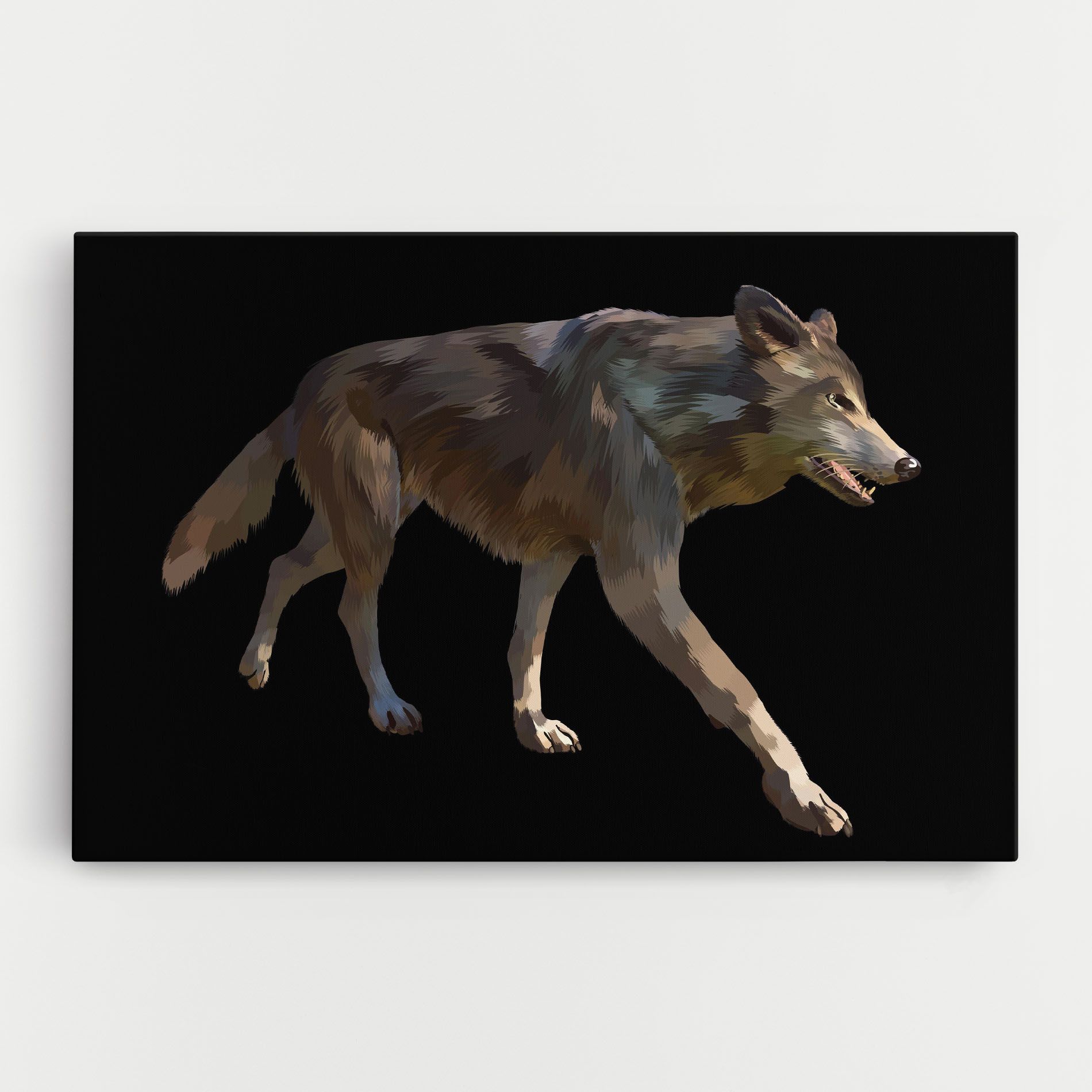 3d Wolf mockup 0