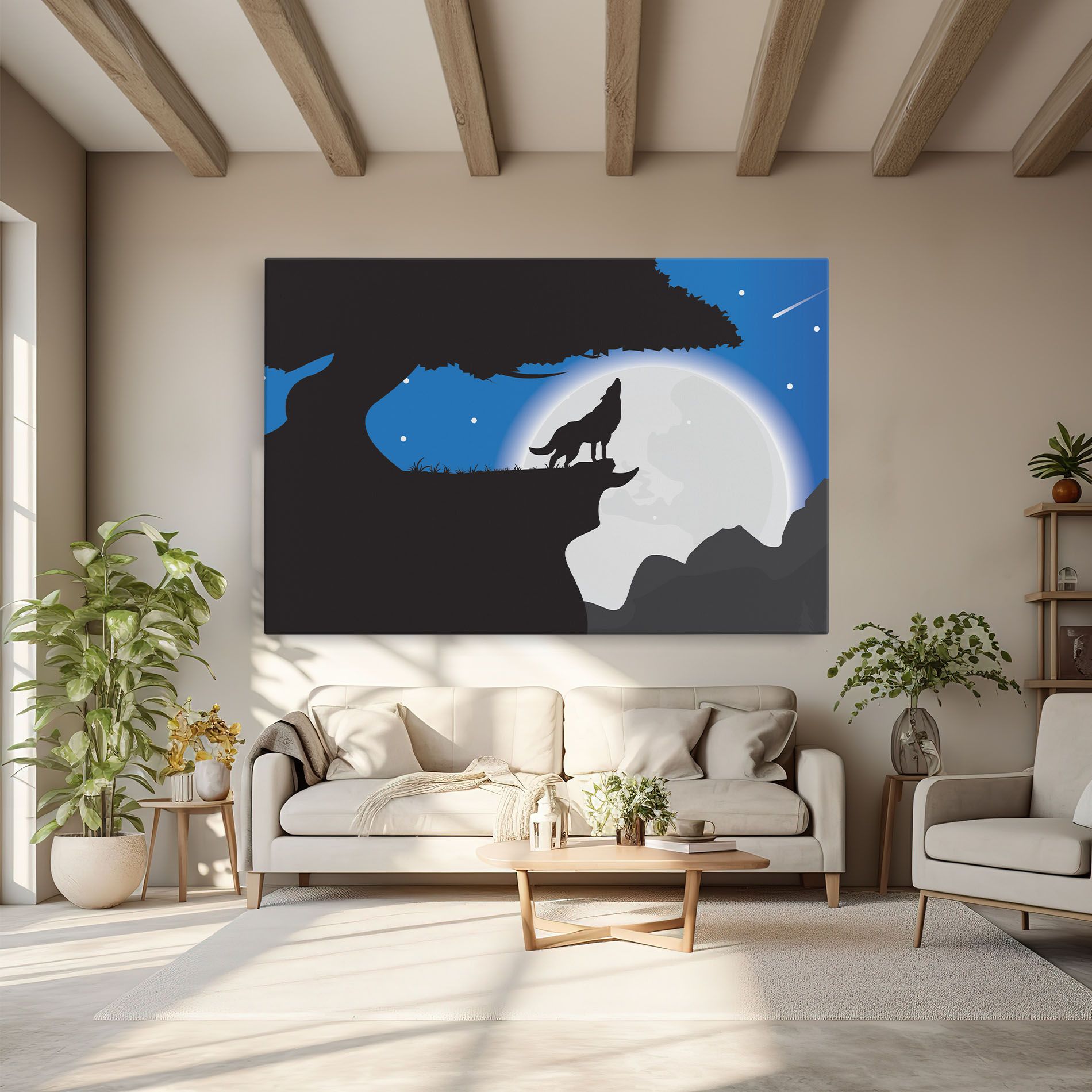 Blue Light Wolf mockup 6