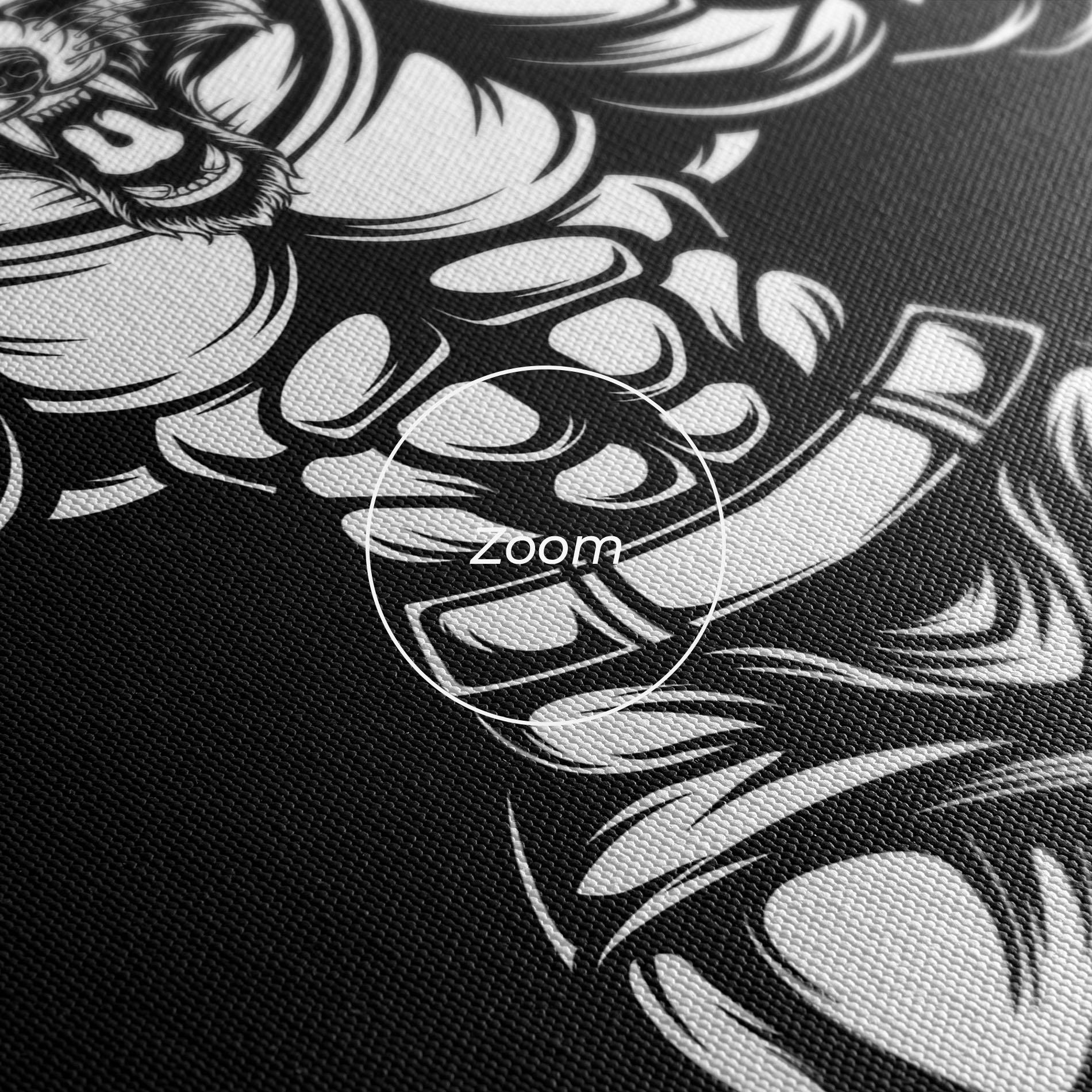 Картина на платно Work Out Wolf mockup 3