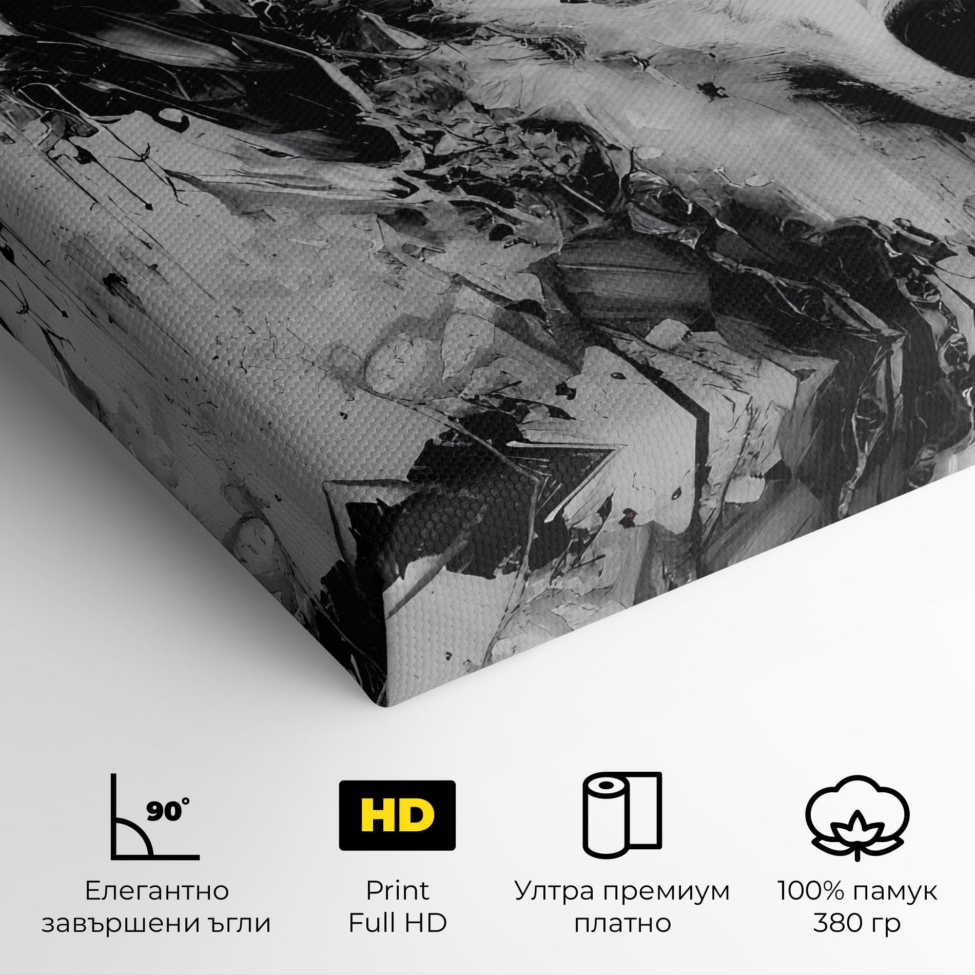 Картина на платно Grey Wolf Portrait mockup 4