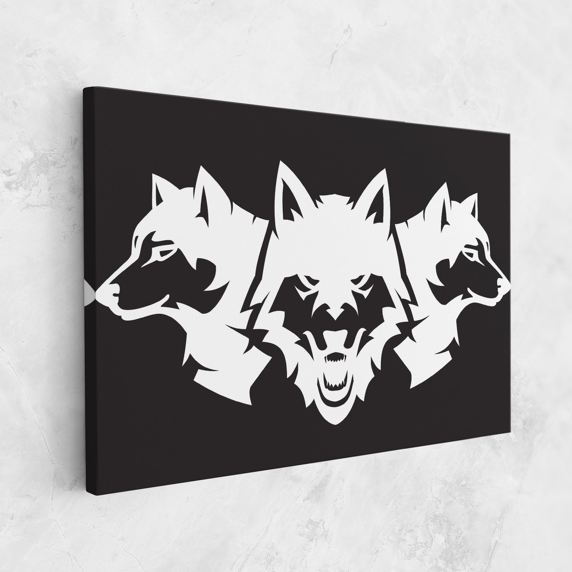 3 Wolf Heads mockup 1