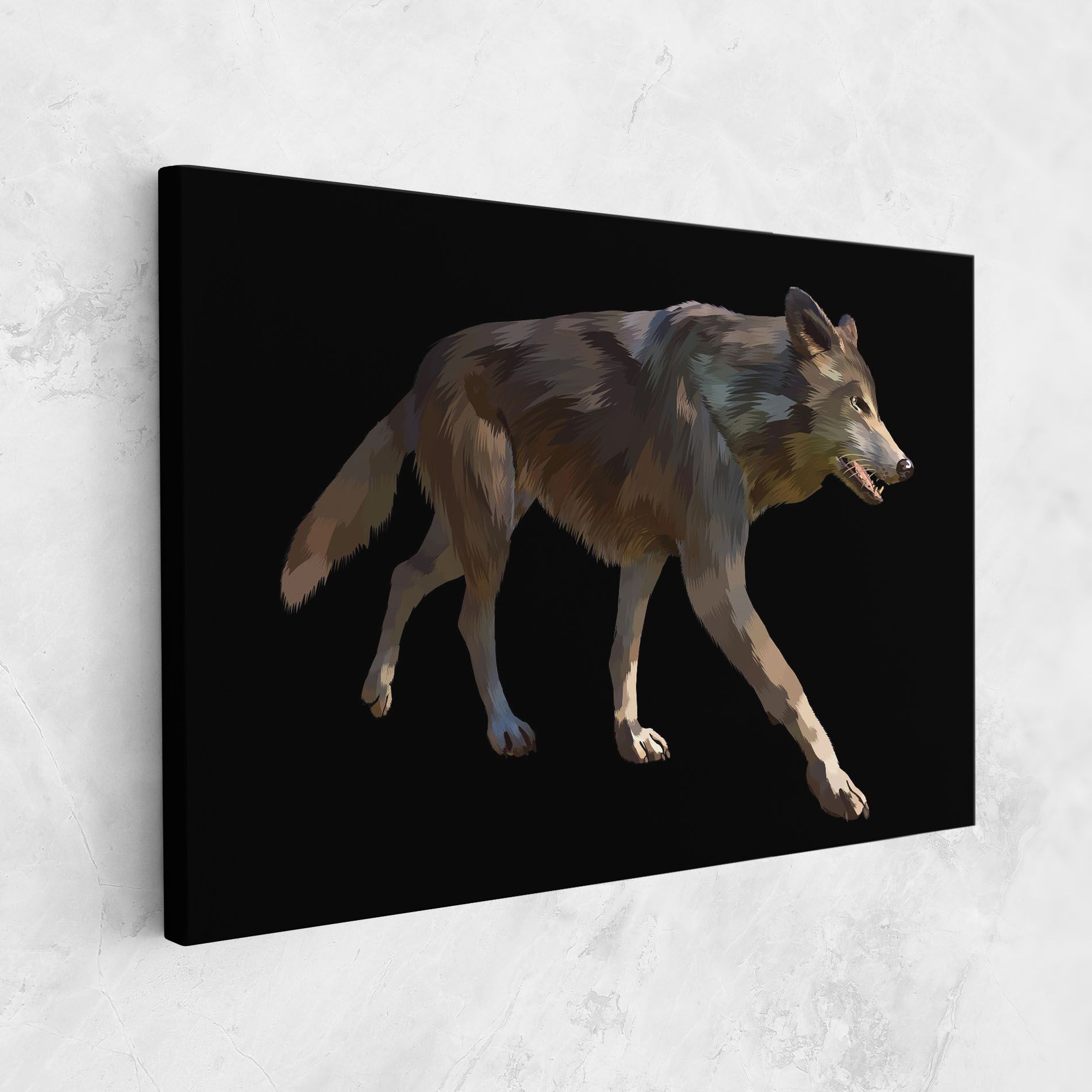 3d Wolf mockup 1