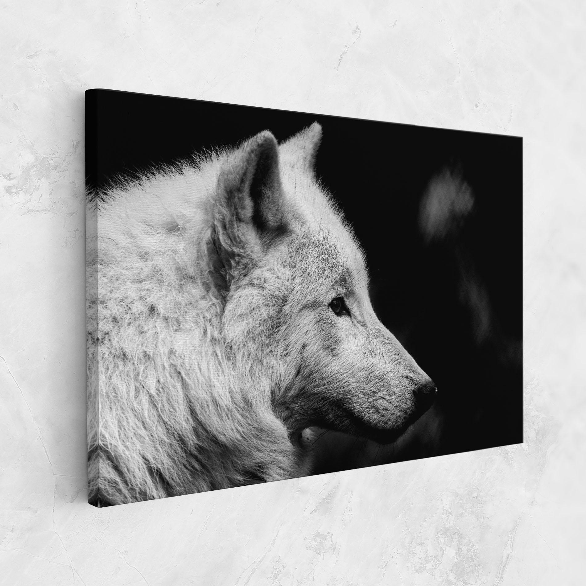 Картина на платно Grey Wolf mockup 1