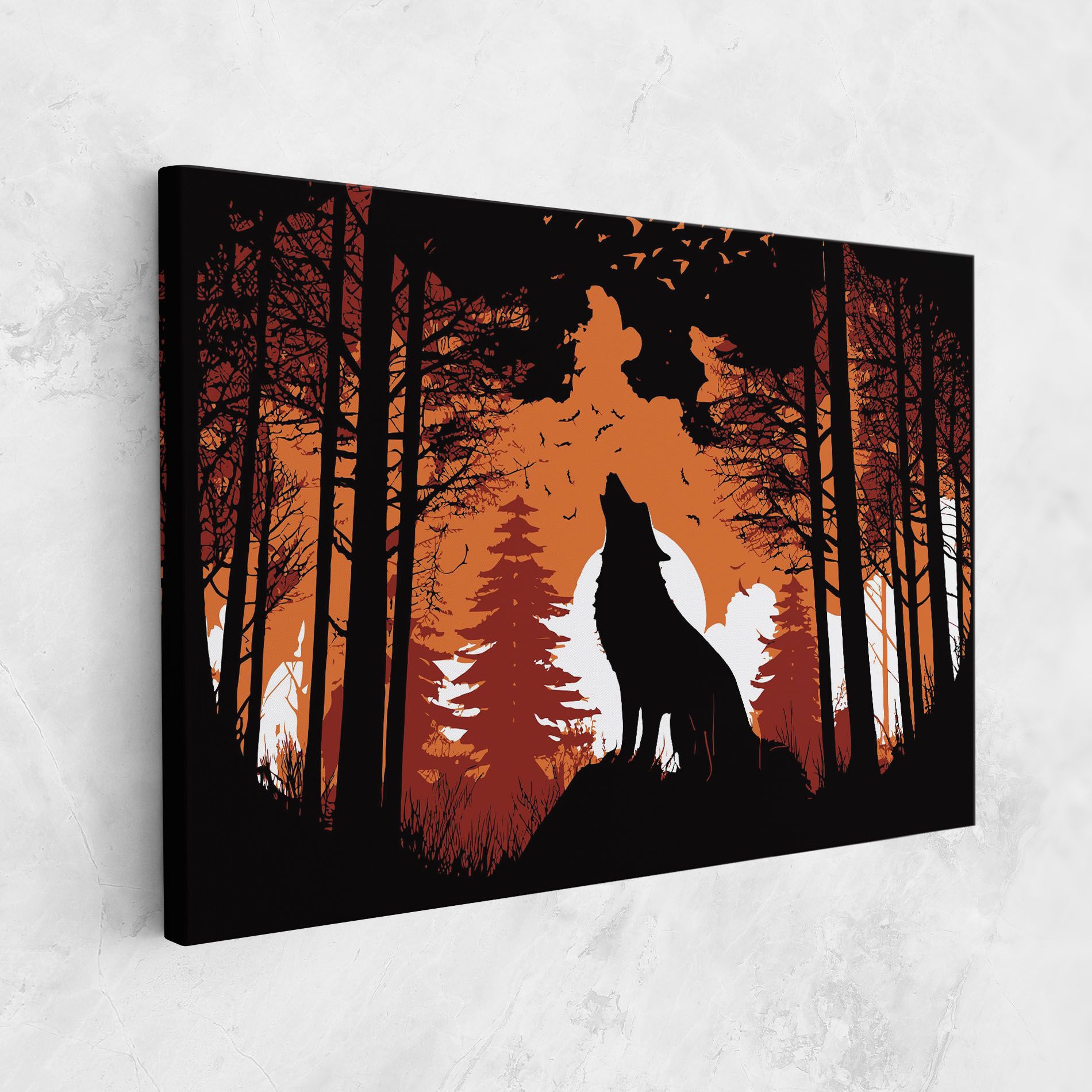 Orange Sky Wolf mockup 1