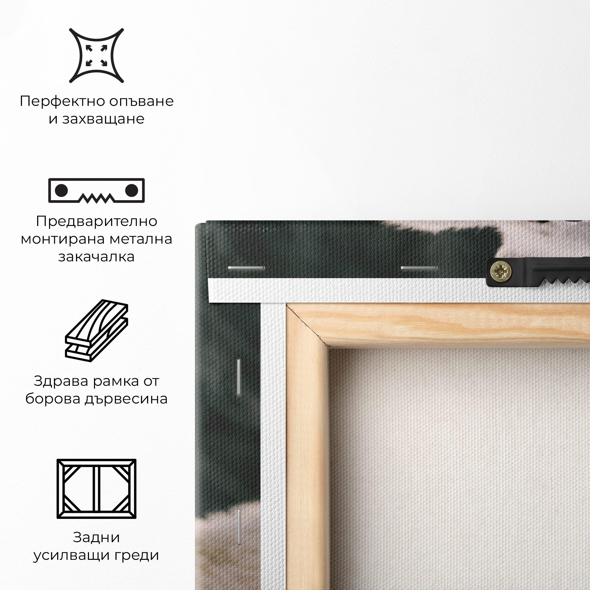 Картина на платно Laughing White Wolf mockup 5