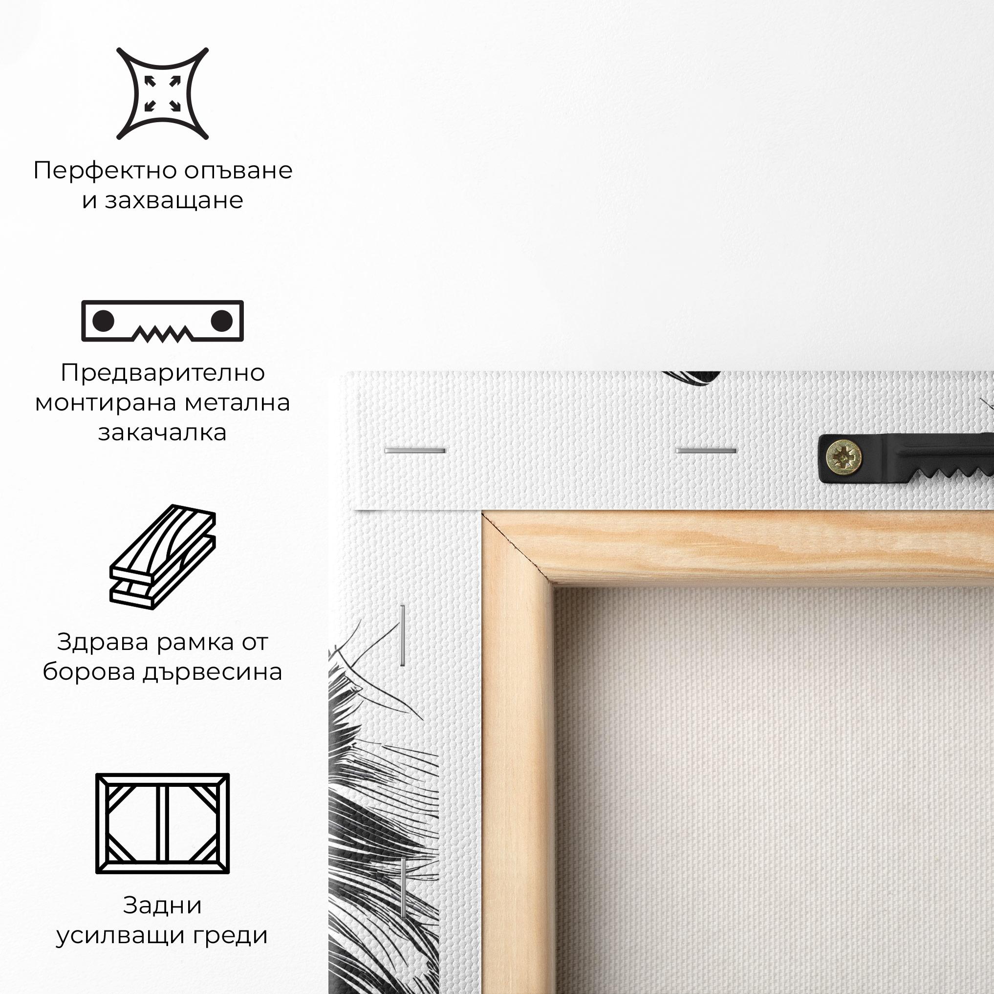 Картина на платно Wolf Friends mockup 5