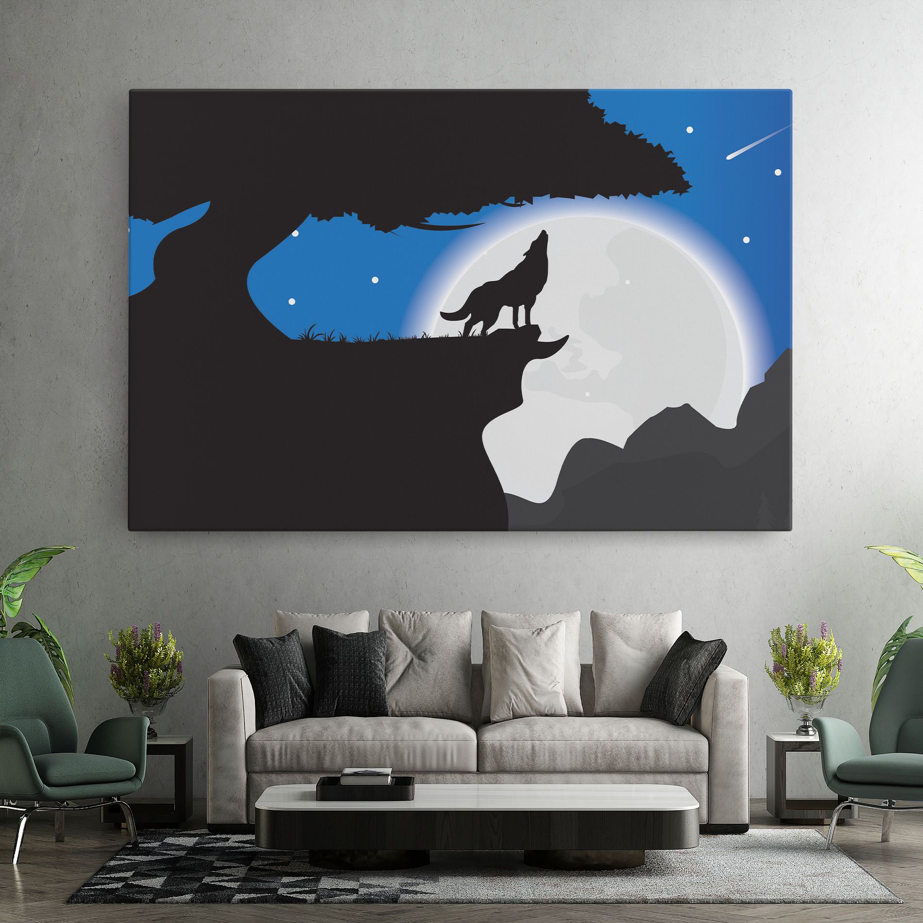Blue Light Wolf mockup 7